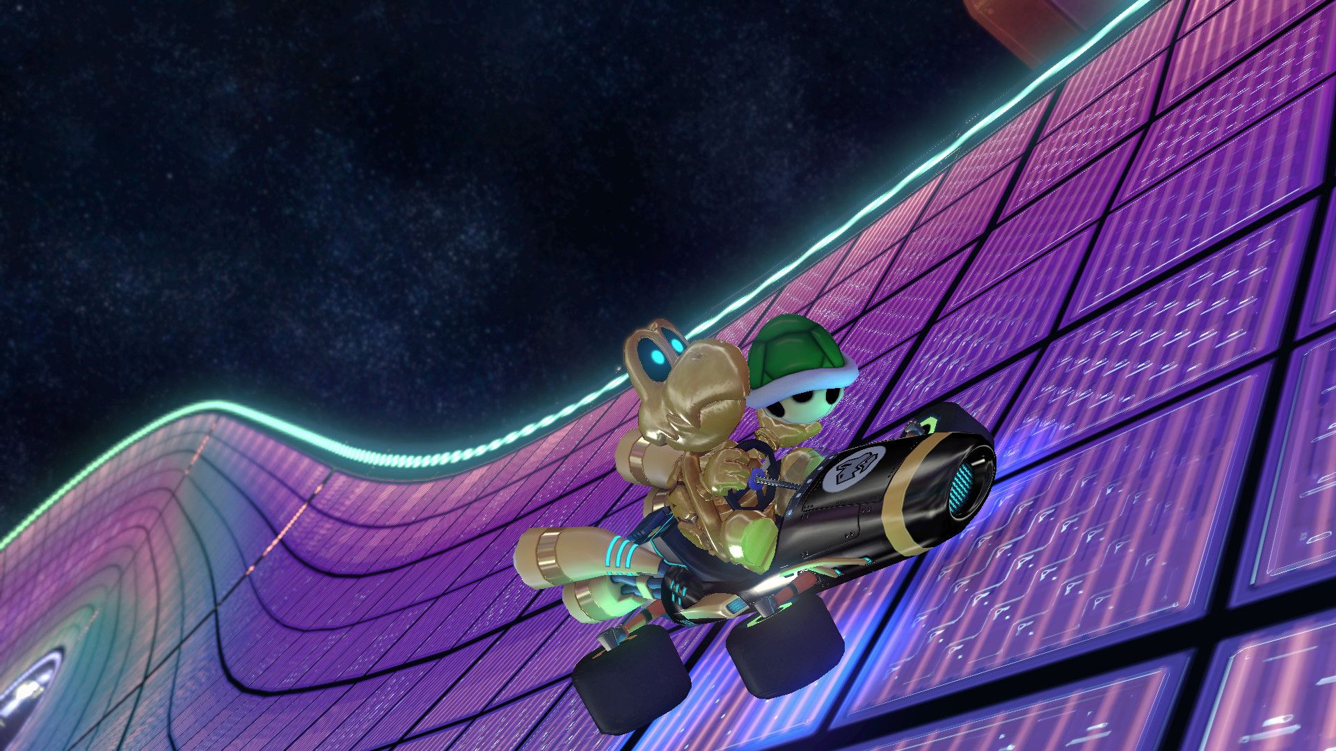 1920x1080 Dry Bones (Gold) v2 Mod for Mario Kart 8