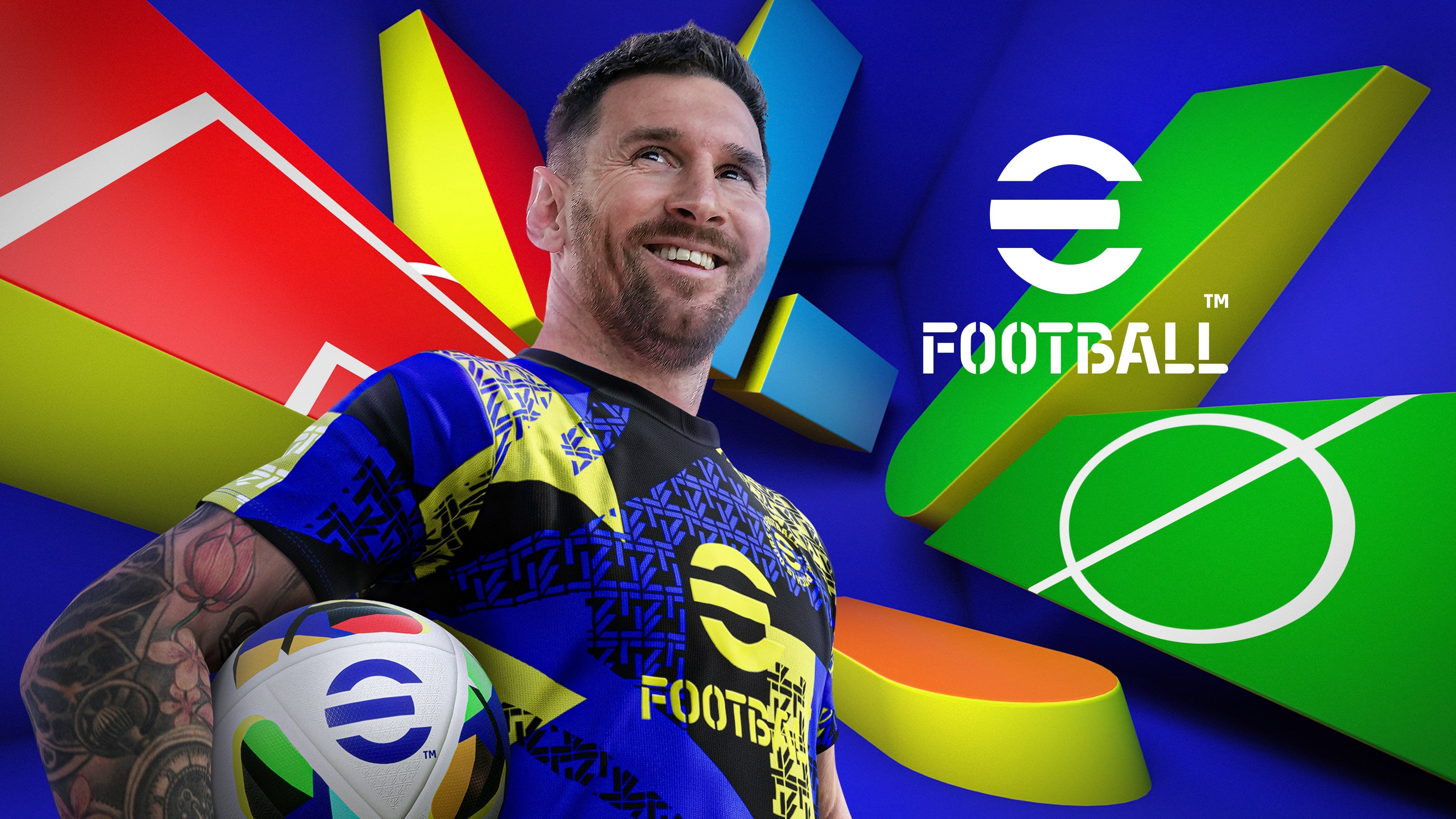 3840x2160 eFootball 2024 Wallpaper 4K, Game Art, Lionel Messi