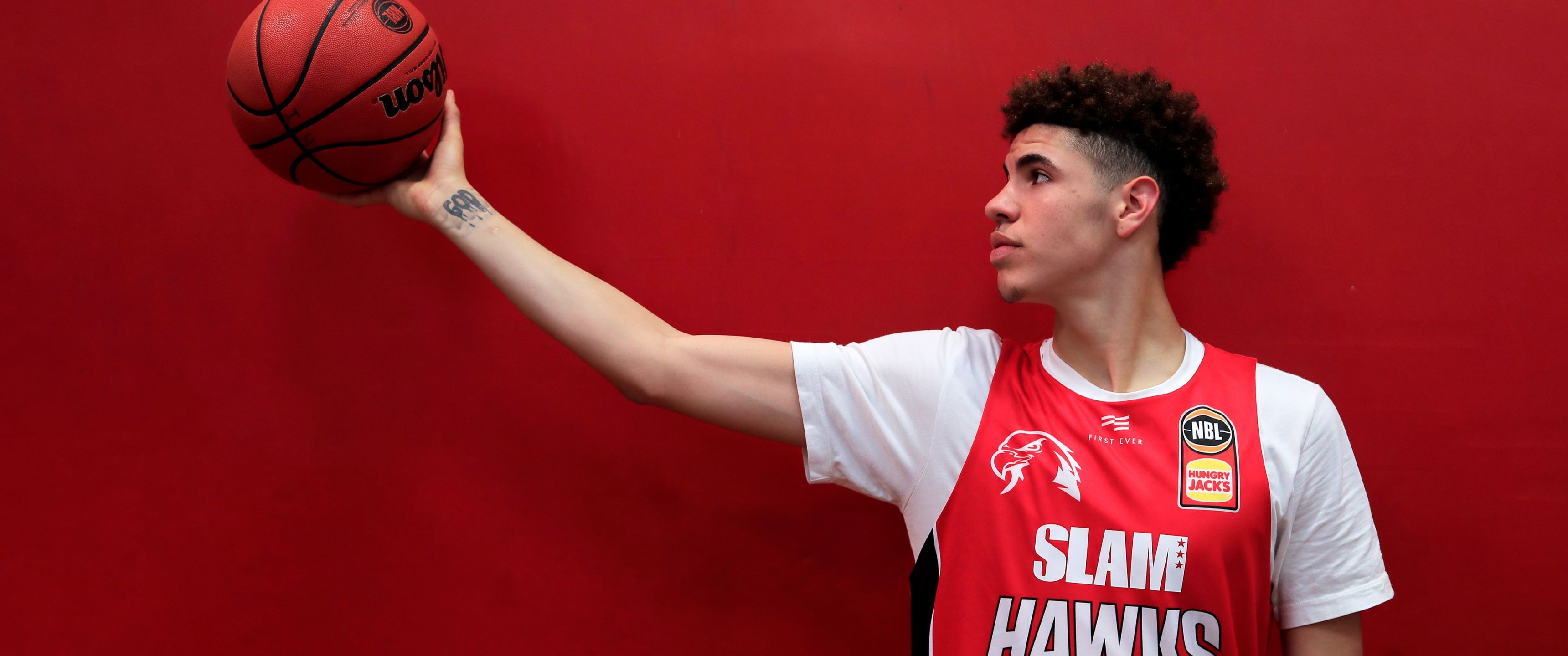 3440x1440 LaMelo Ball Wallpaper 4K, Basketball player, NBA