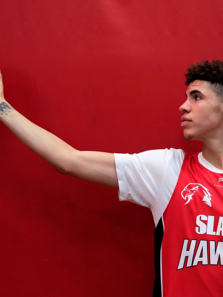 768x1024 LaMelo Ball Wallpaper 4K, Basketball player, NBA