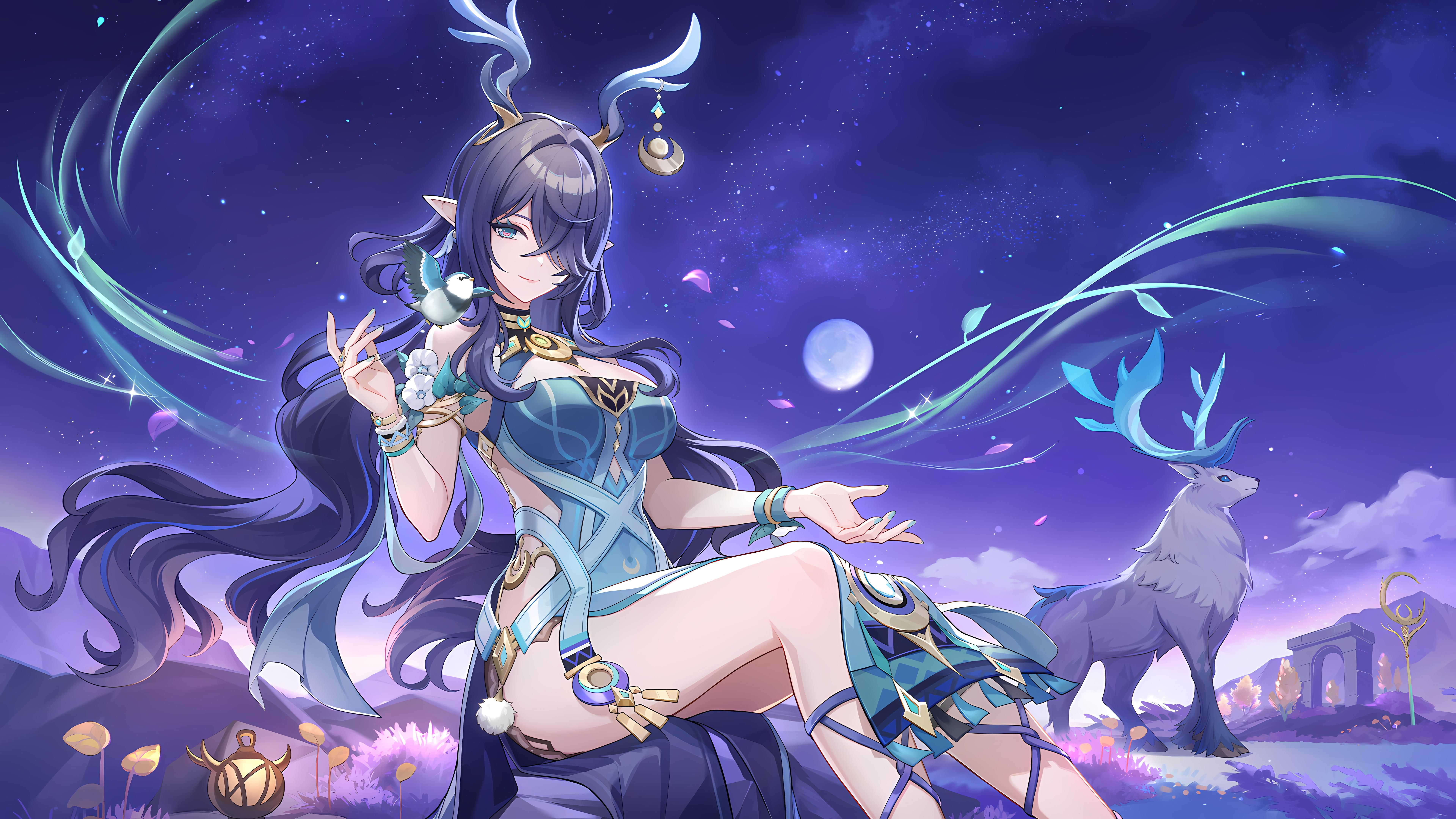 7680x4320 Lauma Wallpaper From The Calendar, Upscaled To 8k And Logo Removed (Google Drive Link In Body) : R Genshin_Impact