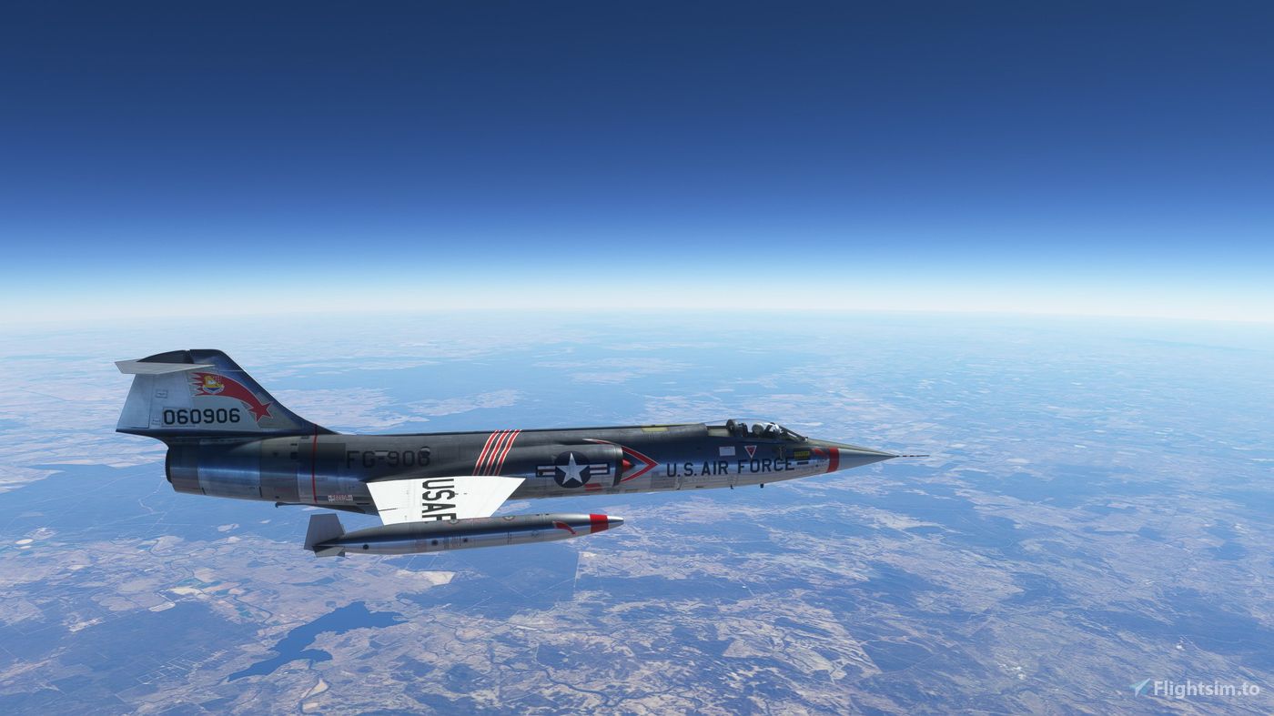 1400x787 Lockheed F 104G USAF 479th TFW 060906. For Microsoft Flight Simulator