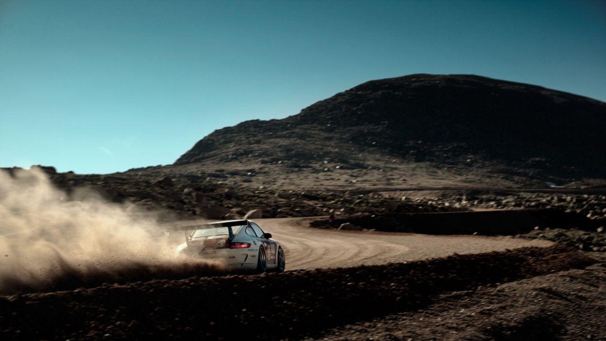 1244x700 Porsche cars dust rally pikes peak rally cars rally car wallpaper