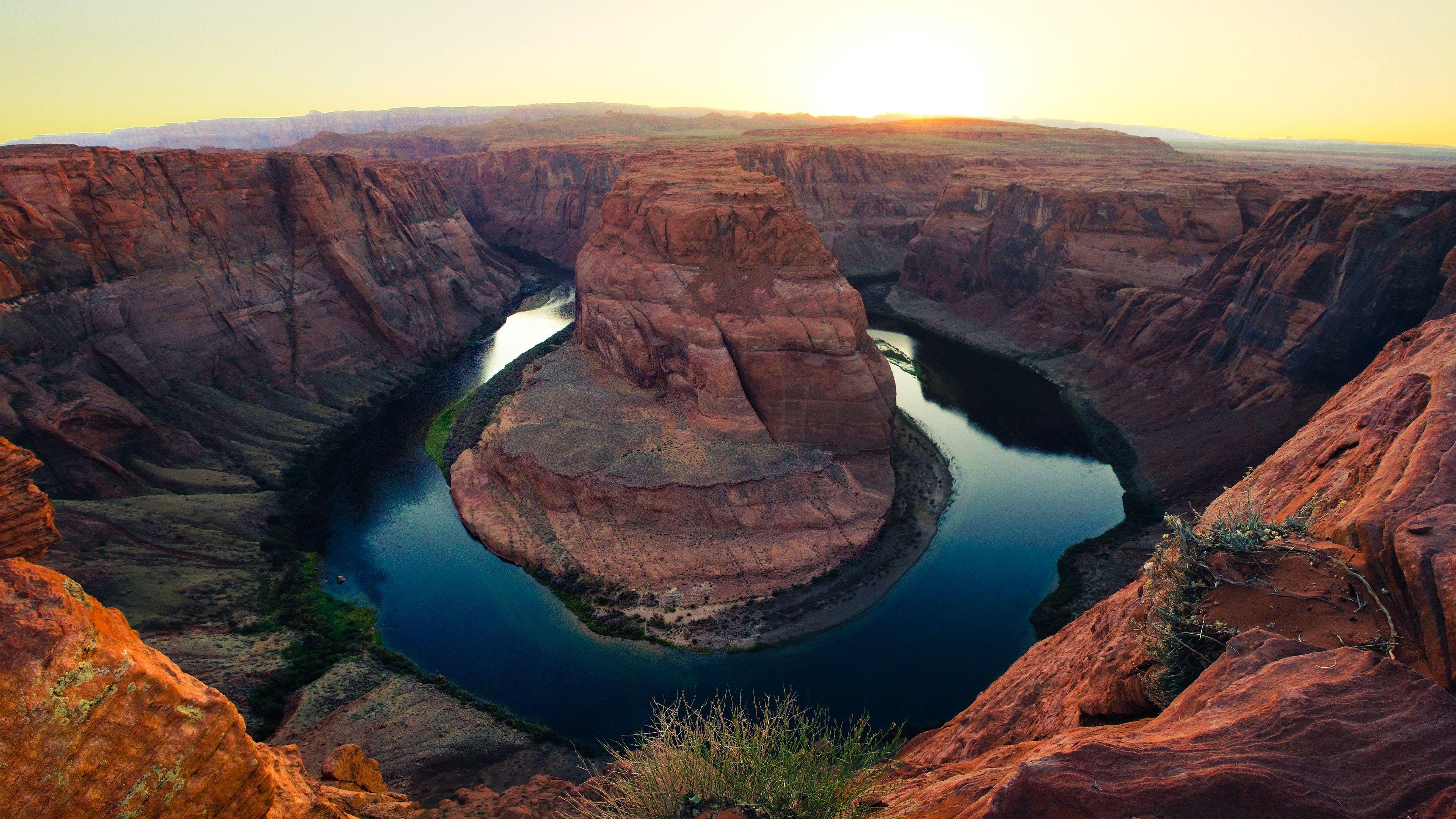 3840x2160 Wallpaper Horseshoe Bend, 4k, HD wallpaper, Paige, Arizona, lake