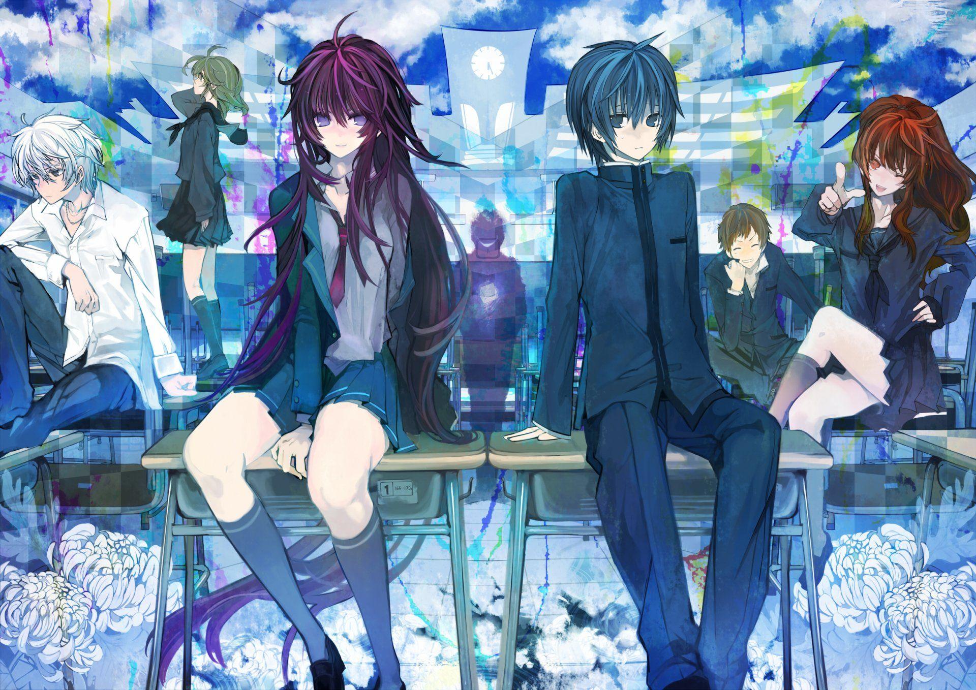 1920x1358 Utsuro no Hako: School Uniform Heroes HD Anime Wallpaper by 鵜飼沙樹 (pixiv)x1754