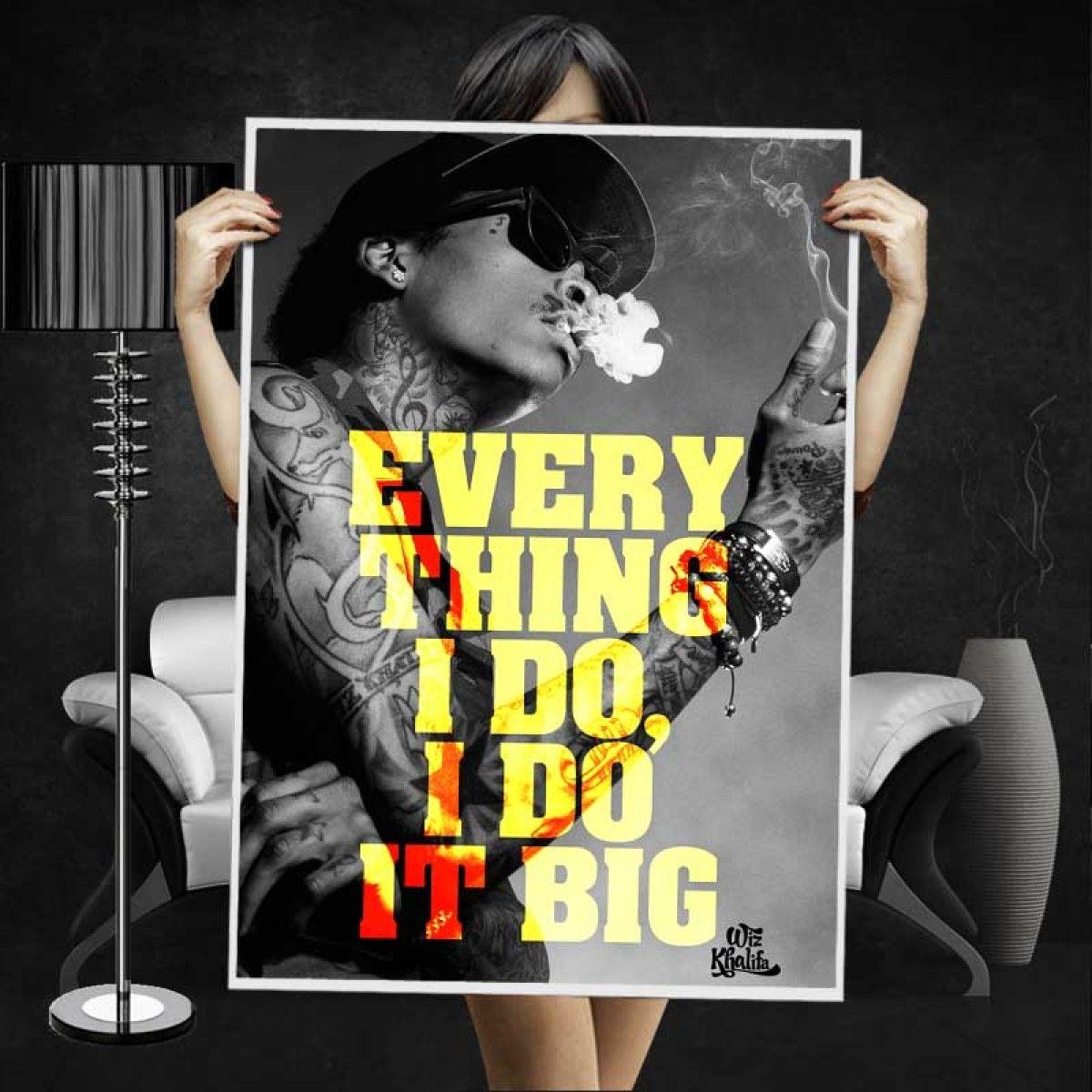 1200x1200 Wiz Khalifa Do It Big Poster. MENSWEAR, WOMENSWEAR, HATS