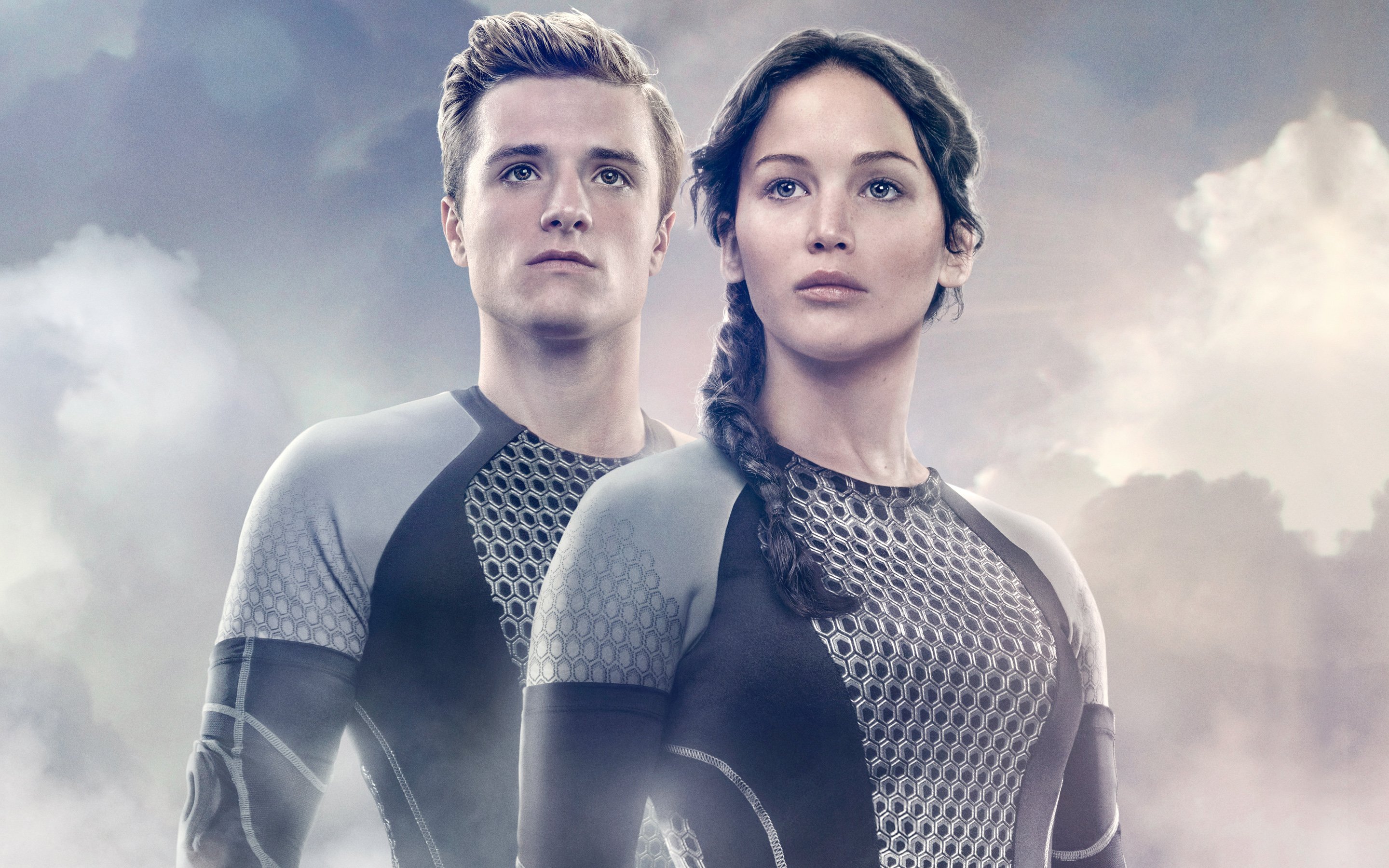 2880x1800 Peeta Katniss The Hunger Games Catching Fire Wallpaper