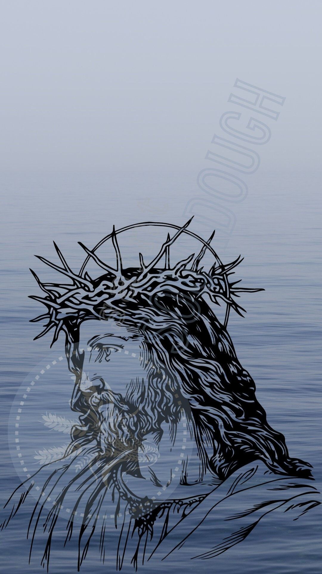 1080x1920 Jesus Phone Wallpaper Christian Minimalist Digital Download iPhone