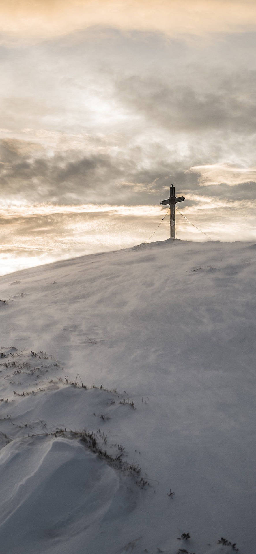 887x1920 Download Cross Of Christ Jesus 4K iPhone Wallpaper
