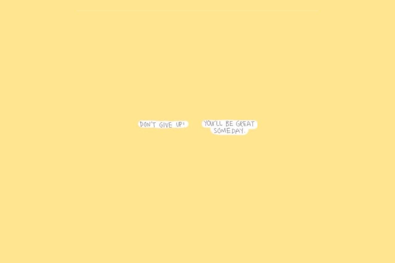 1280x853 Download Aesthetically Pleasing Computer In Bright Yellow Wallpaper