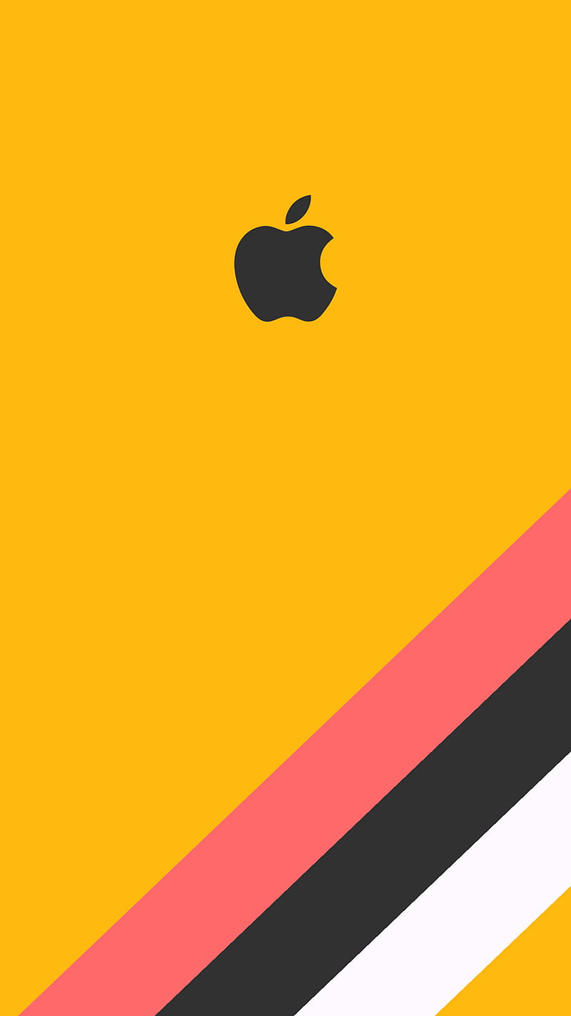 800x1422 Lines Life, abstract, apple, brand, colors, iphone, logos, mobile, phone, yellow, HD phone wallpaper