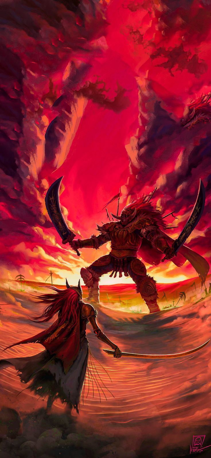 736x1592 Elden Beast Wallpaper