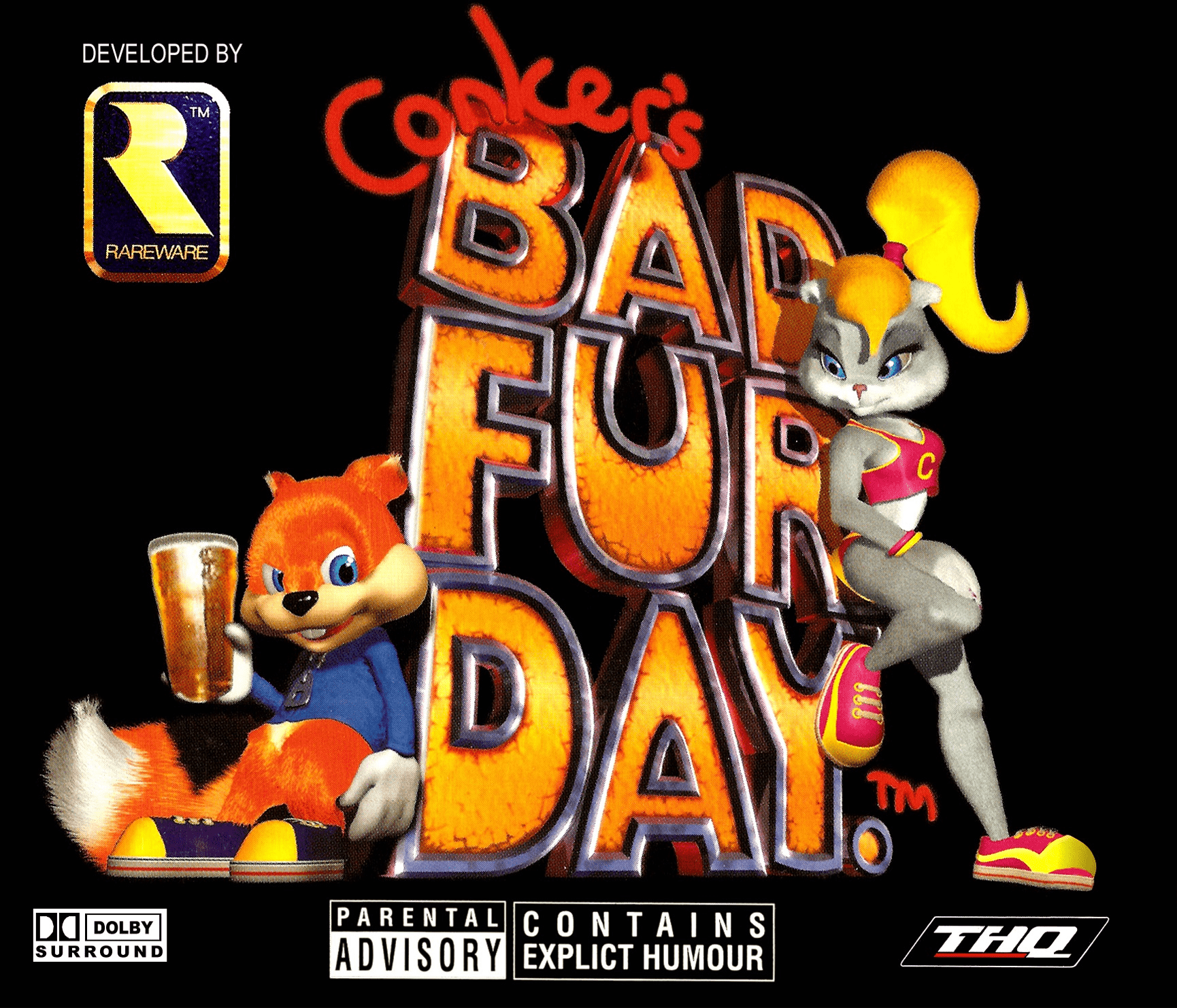 1730x1482 Conker's Bad Fur Day (video Game, 3D Platformer, Parody, Black Comedy, Fantasy, Absurdist Comedy, Third Person, Boss Fight, Real Time, Low Poly, Anthro, Voice Acting, Rodents) Reviews & Ratings