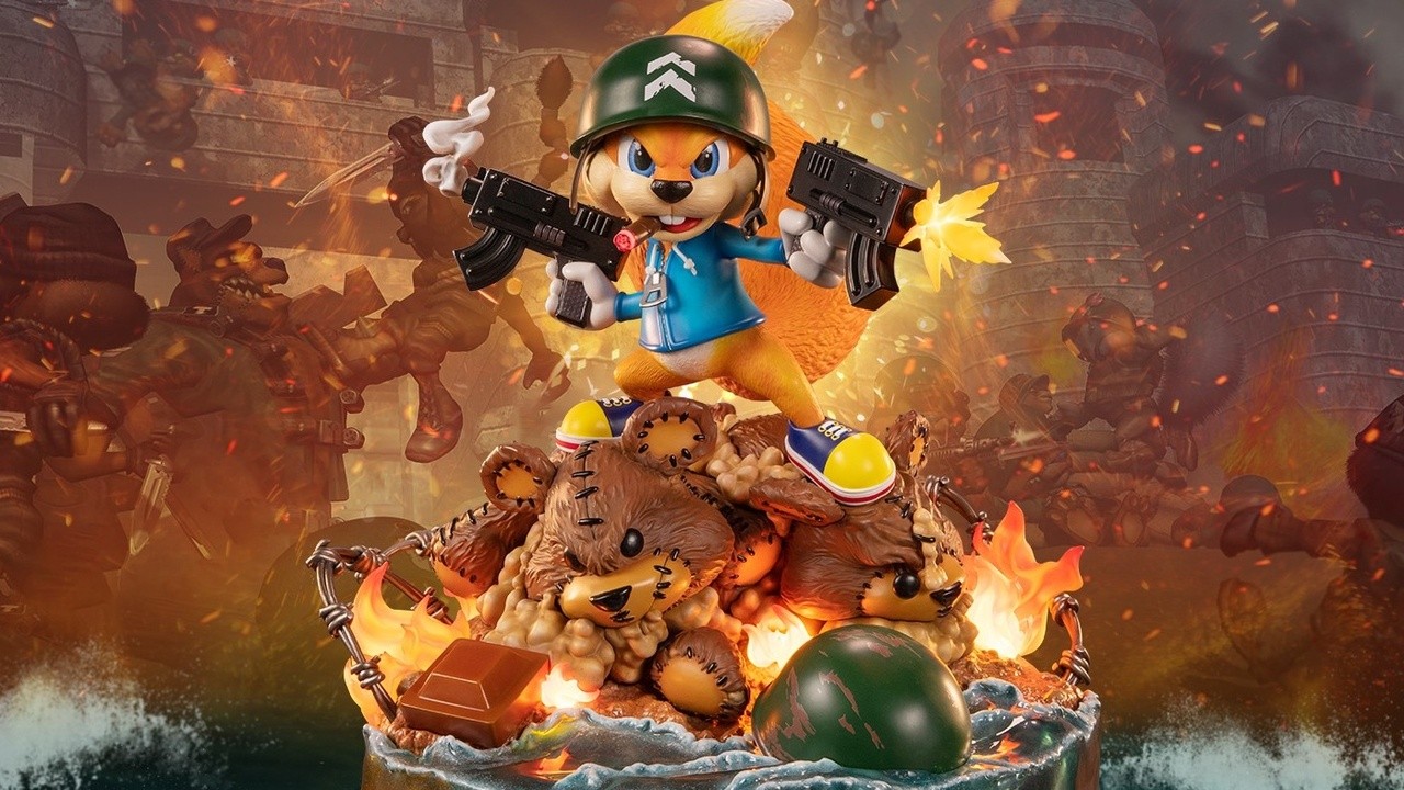 1280x720 First 4 Figures' Stunning Conker's Bad Fur Day Statue Is Up For Pre Order, Early Bird Pricing Ends Today