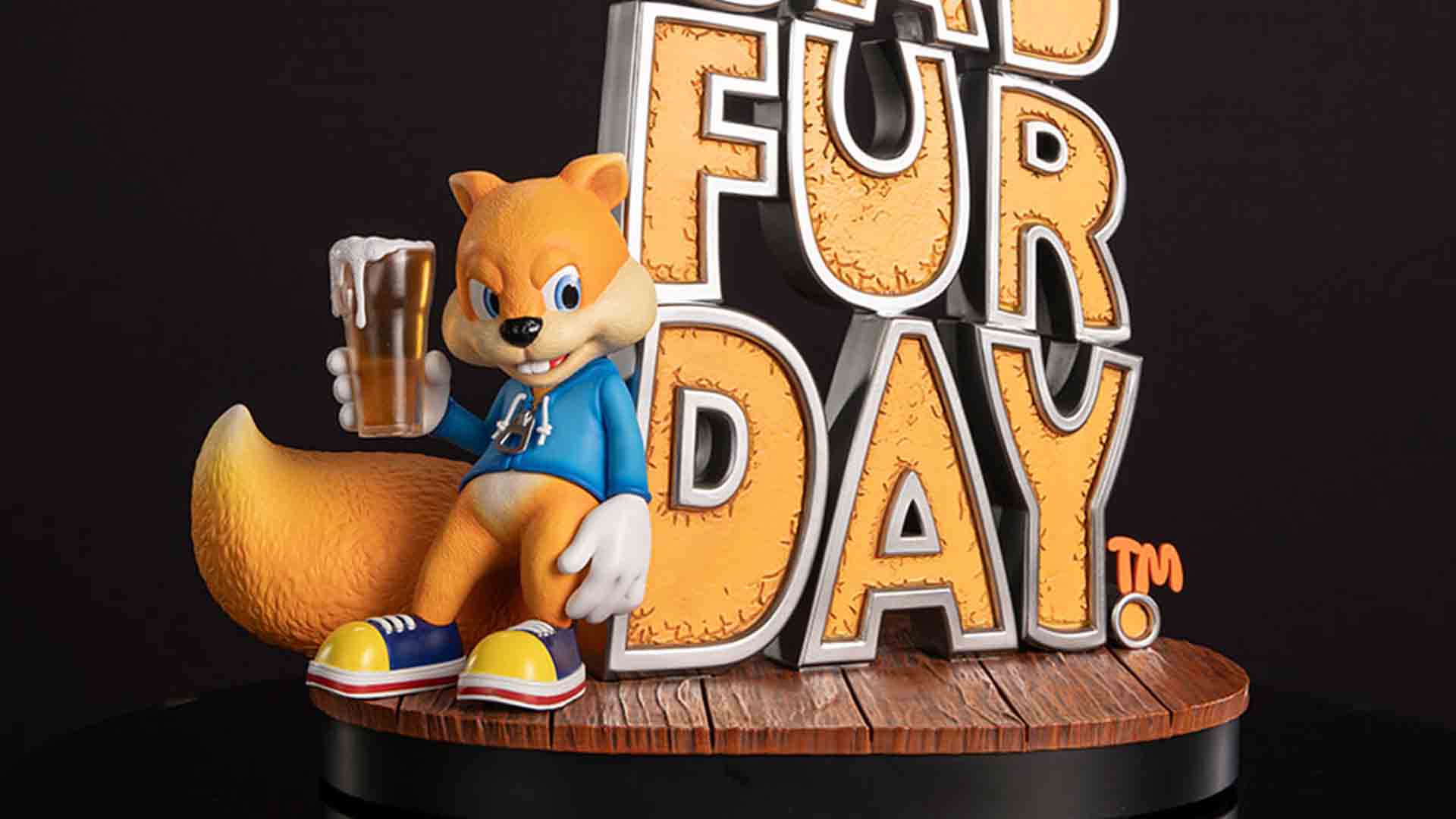 1920x1080 First 4 Figures Announces New 'Conker's Bad Fur Day' Game Cover Statue, Pre Orders Open October 9th, 2025