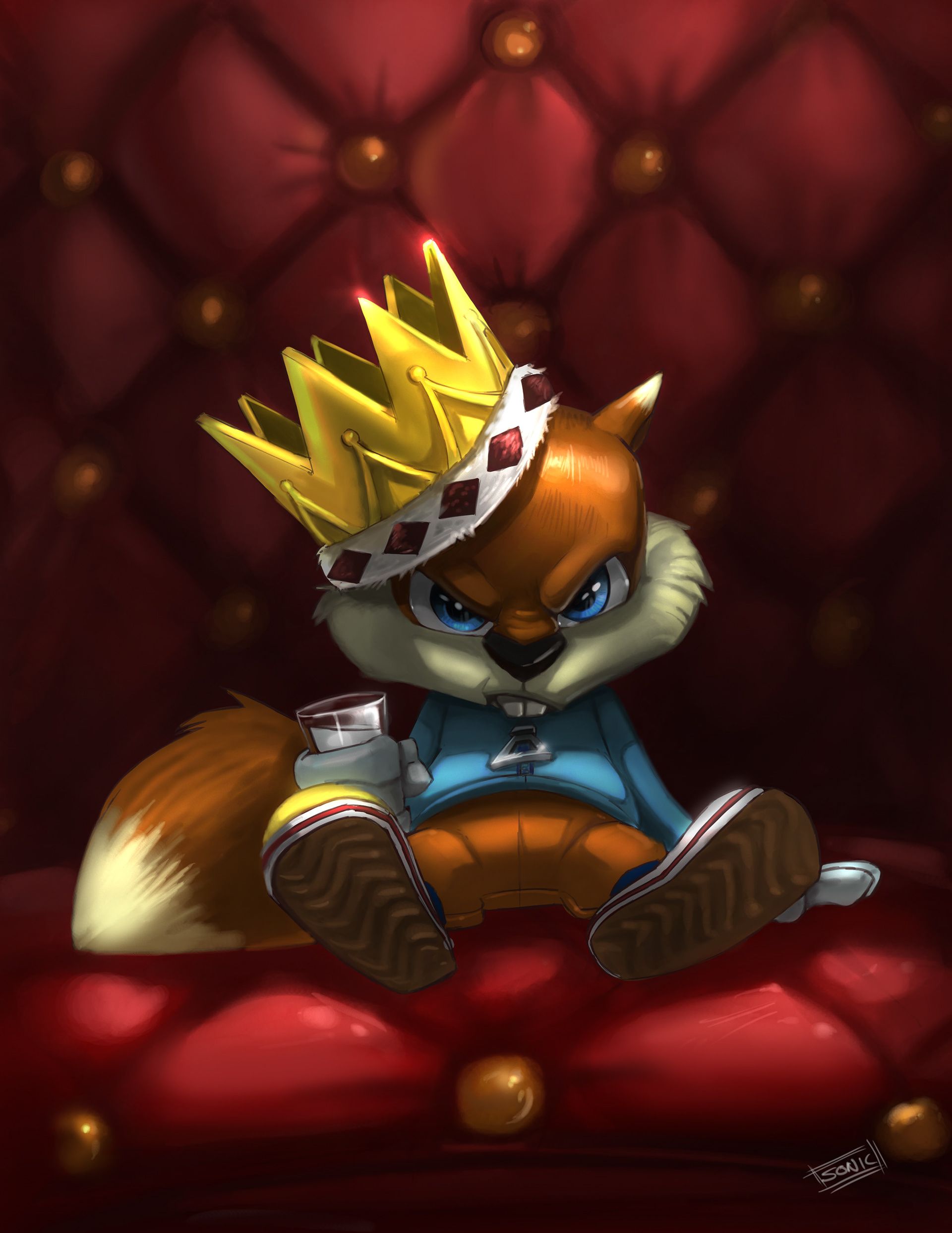 1920x2485 conkers bad fur day_fan art by sonic (2). Image - Behance
