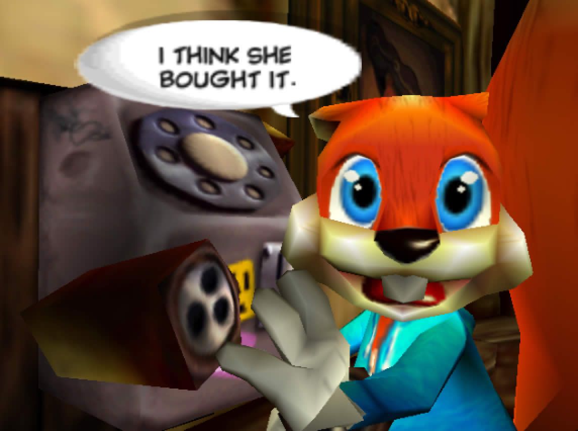 1144x852 Conker's Bad Fur Day N64 011. The King of Grabs