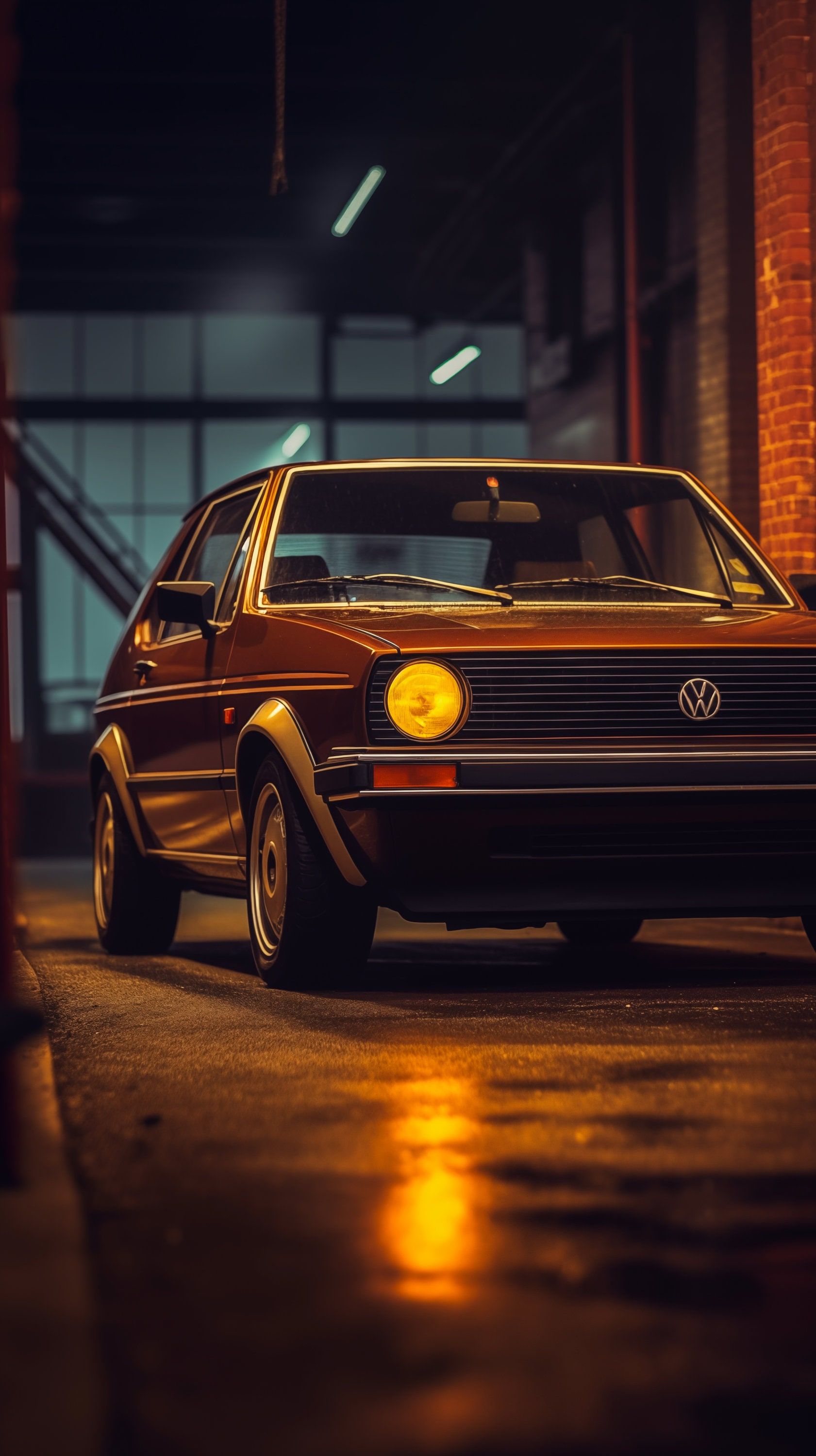 1681x3000 Volkswagen Golf MK1 GTI Wallpaper: 4K Car Enthusiast Background