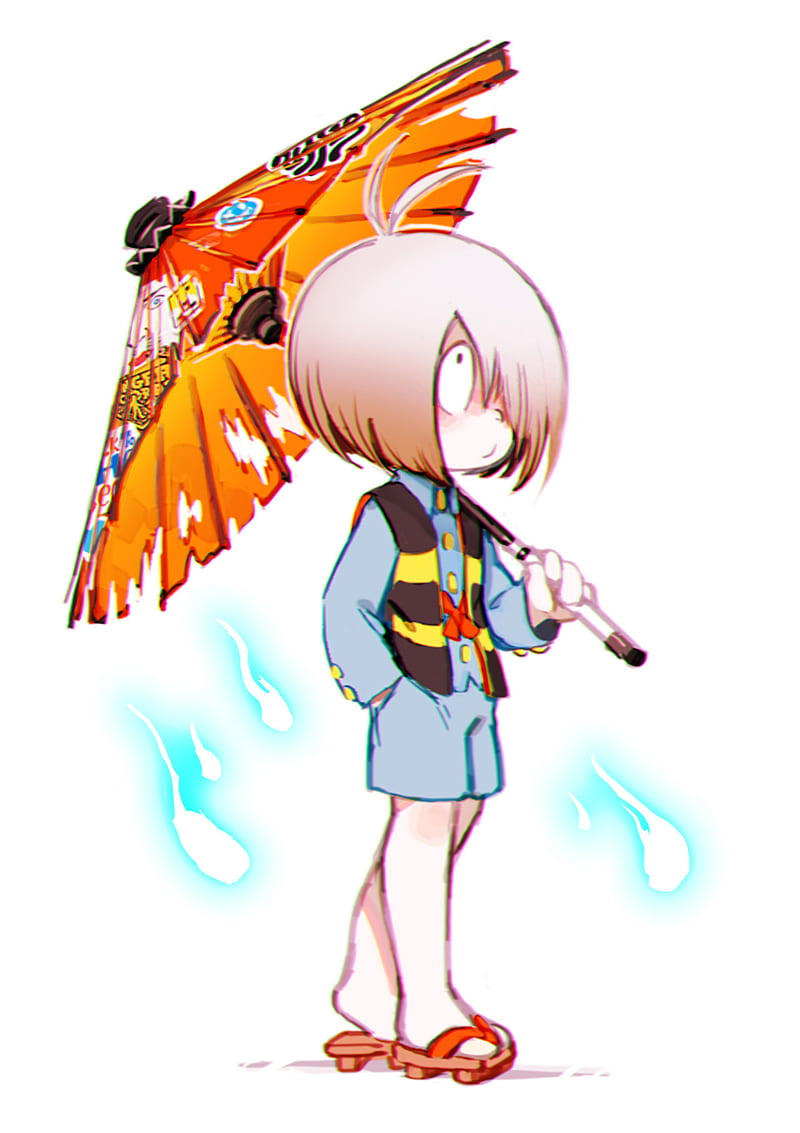 800x1133 Kitaro, gegege no kitaro, spooky kitaro, umbrela, anime, anime boy, cute, HD phone wallpaper