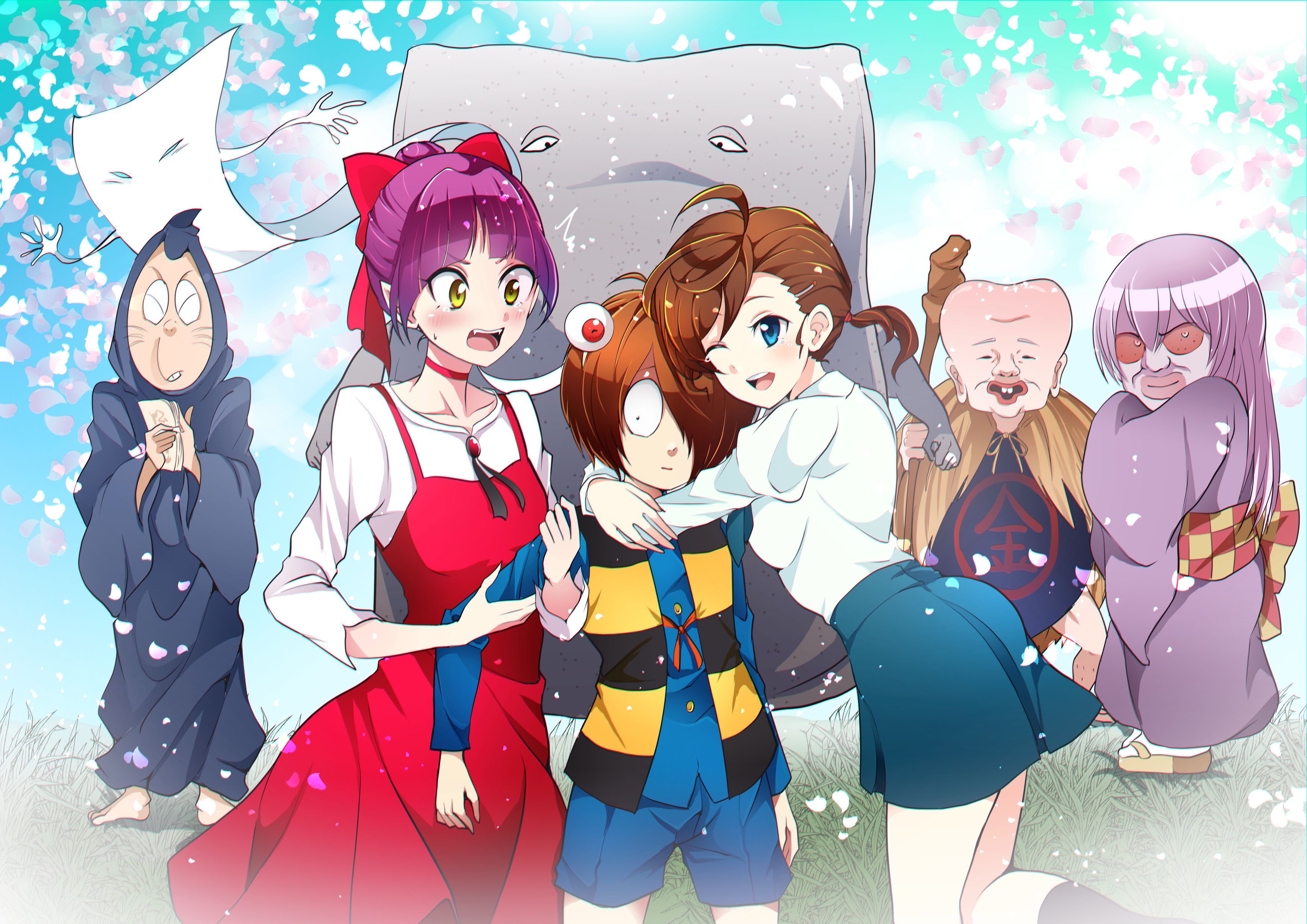 3508x2481 GeGeGe no Kitarou HD Wallpaper by 碧月たゆら Anime Image Board