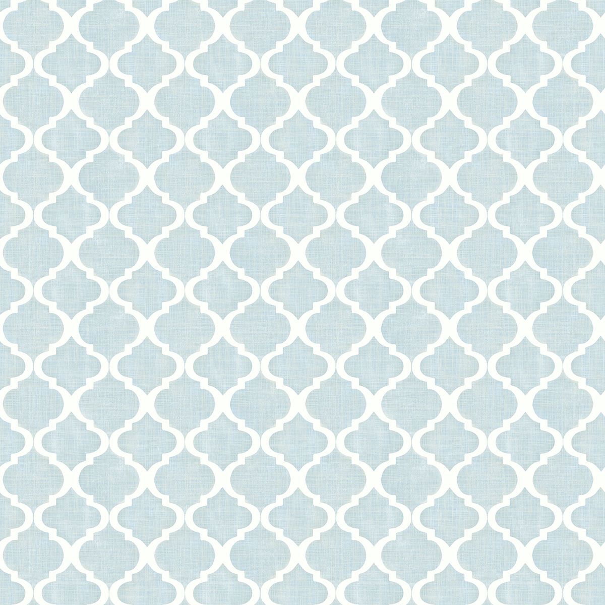 1200x1200 Watercolor Blue Quatrefoil Wallpaper