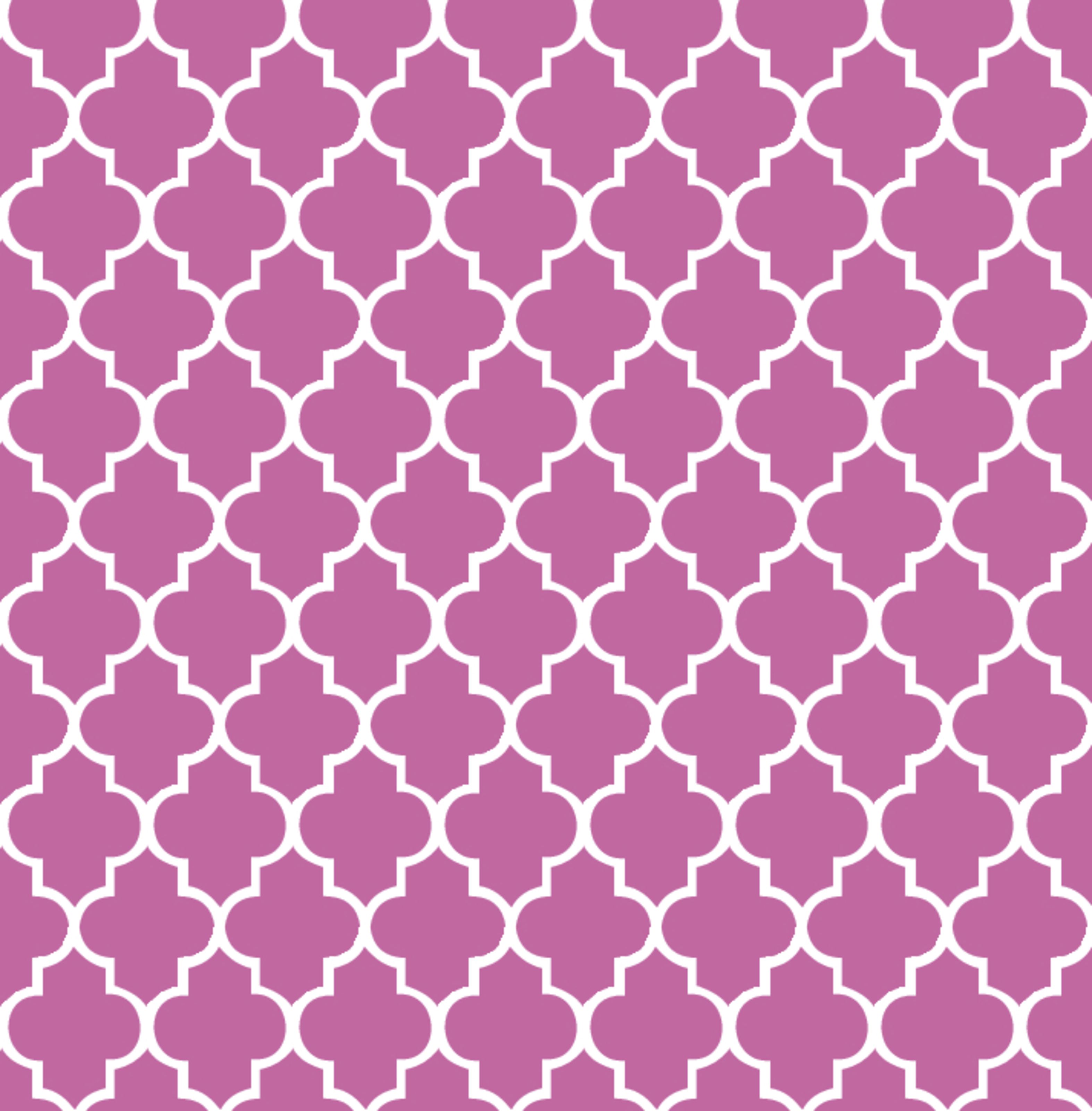 3147x3200 Radiant Orchid Quatrefoil Mural Your Way