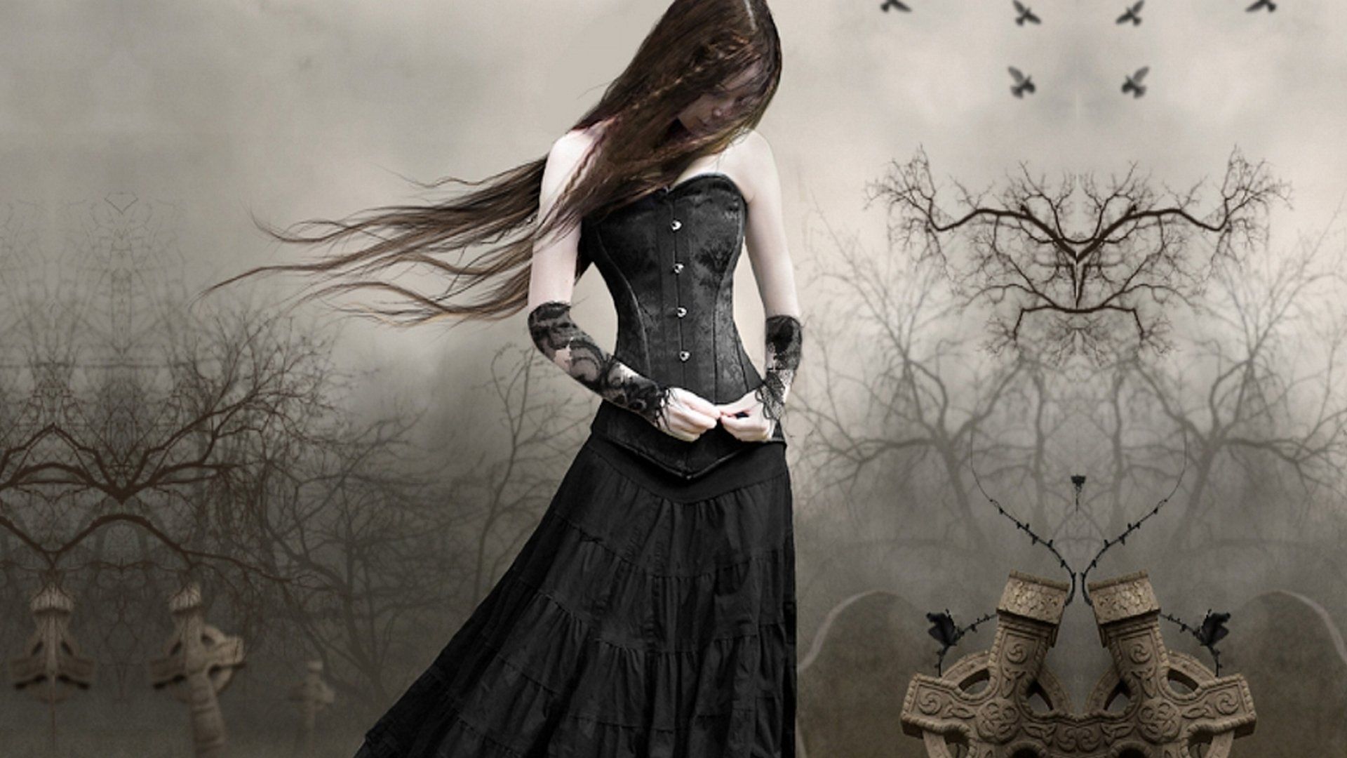 1920x1080 gothic, Girl Wallpaper HD / Desktop and Mobile Background