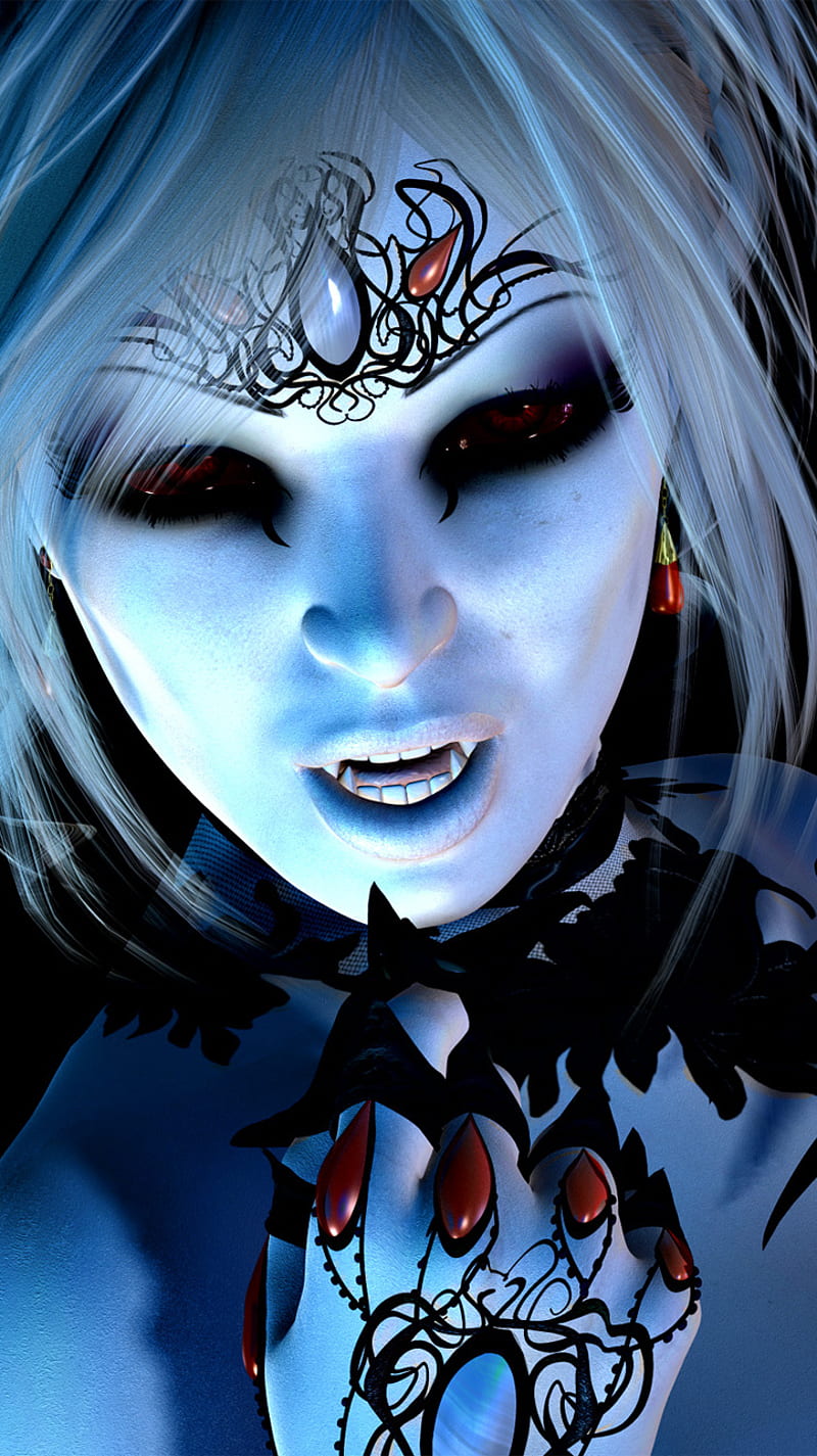 800x1425 Vamp, dark, female, goth, gothic, halloween, horror, night, vampire, woman, HD phone wallpaper
