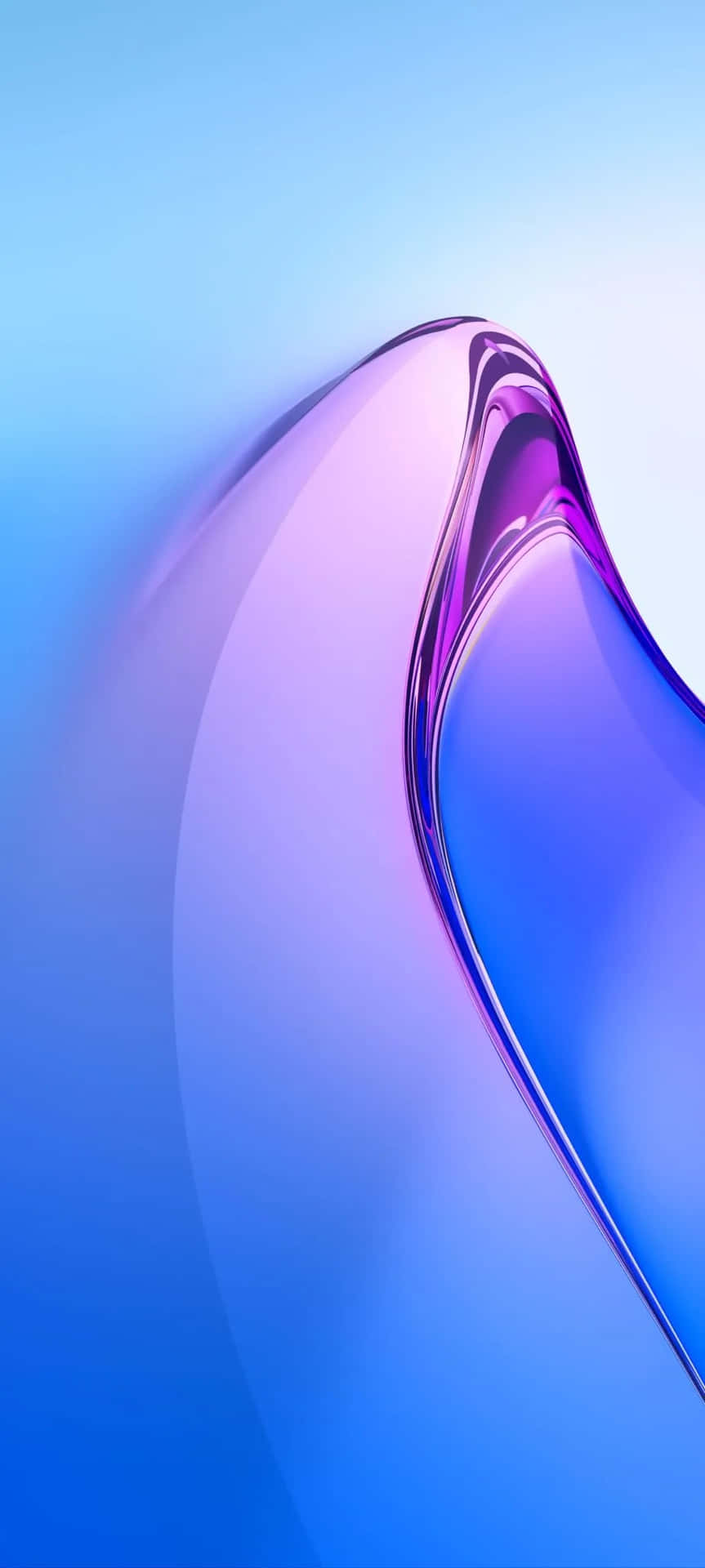 863x1920 Download A Blue And Purple Curved Glass Phone