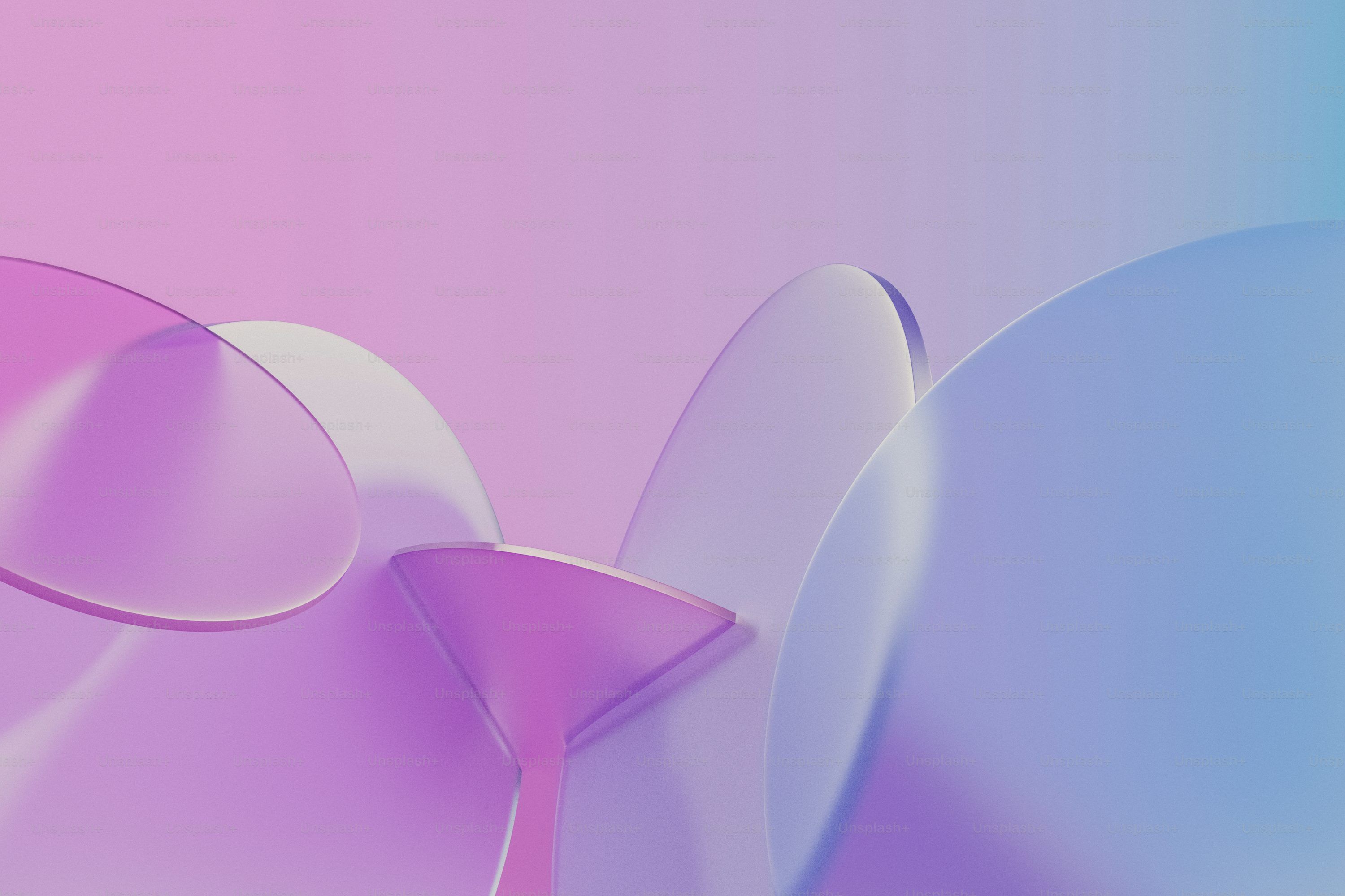 3000x2000 A pink and blue abstract background with curved shapes photo