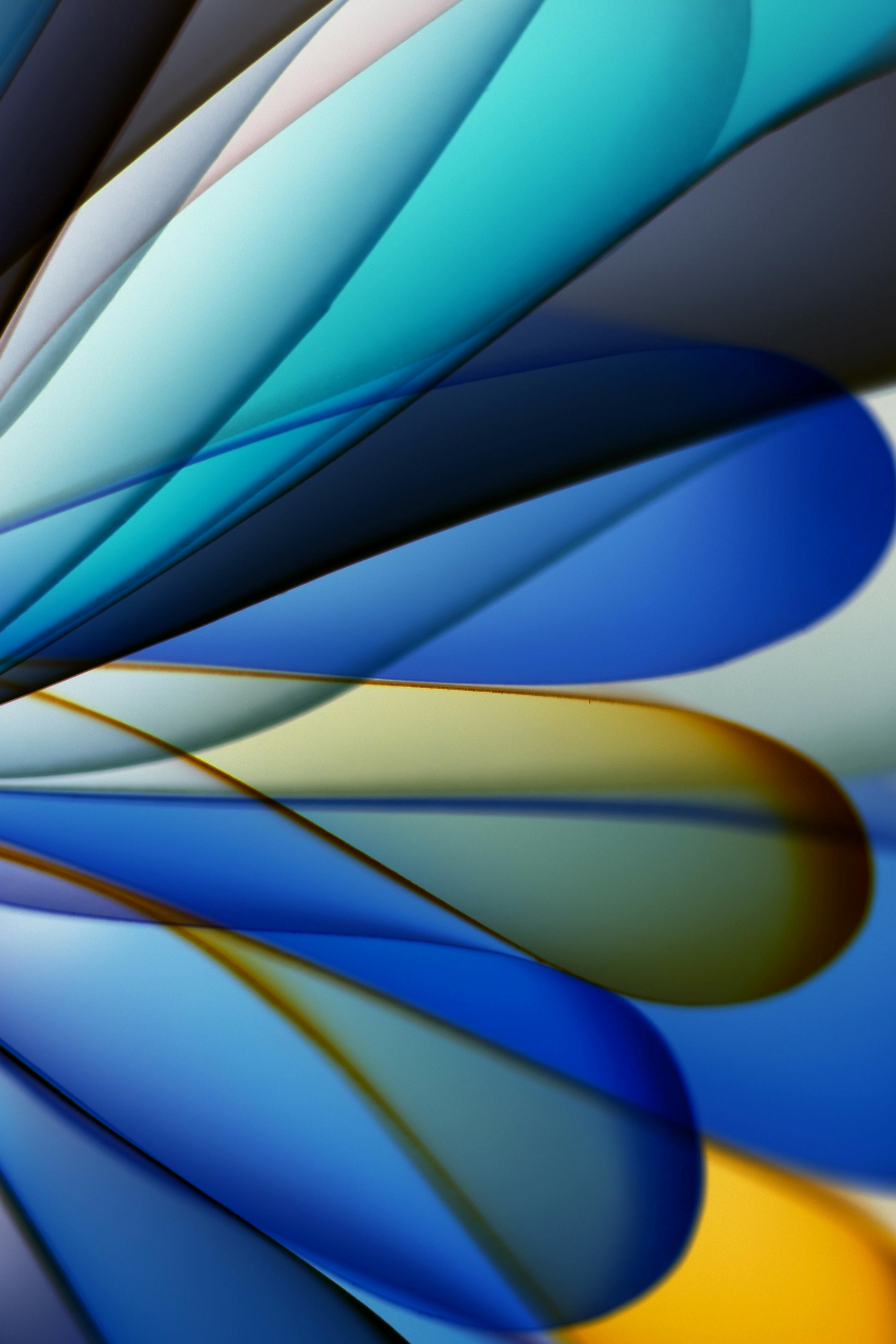 3648x5472 Abstract Multicolor Curved Lines Design · Free