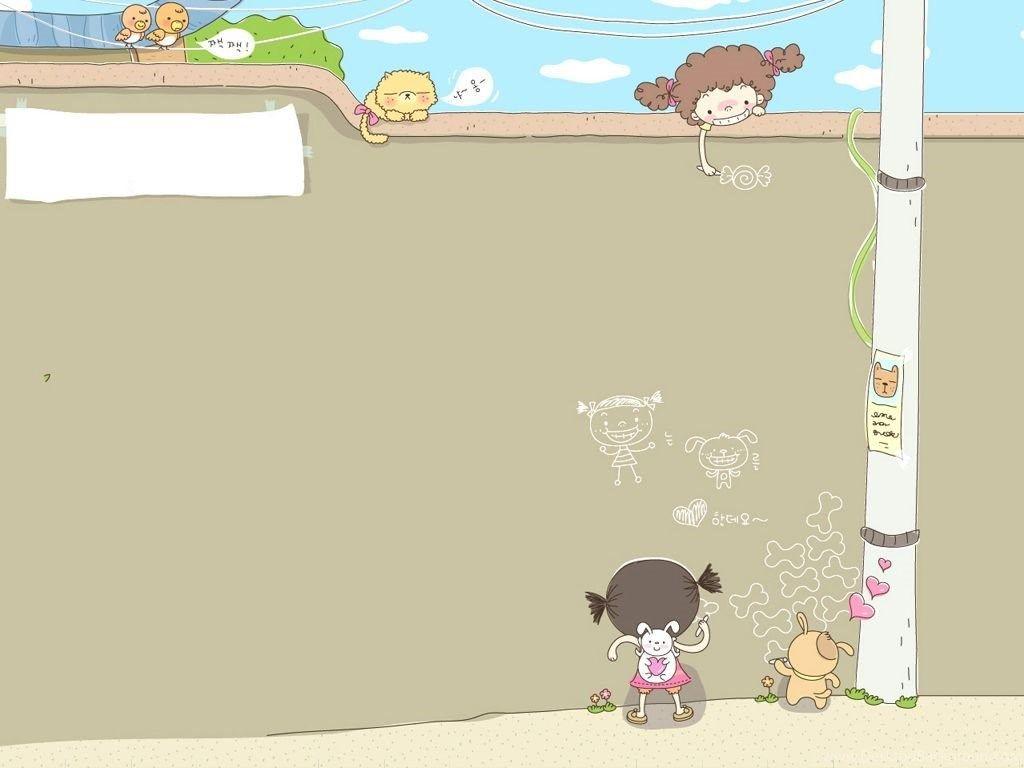 1024x768 Selected Korean Style Wallpaper 12681 Korean Wallpaper Cartoon