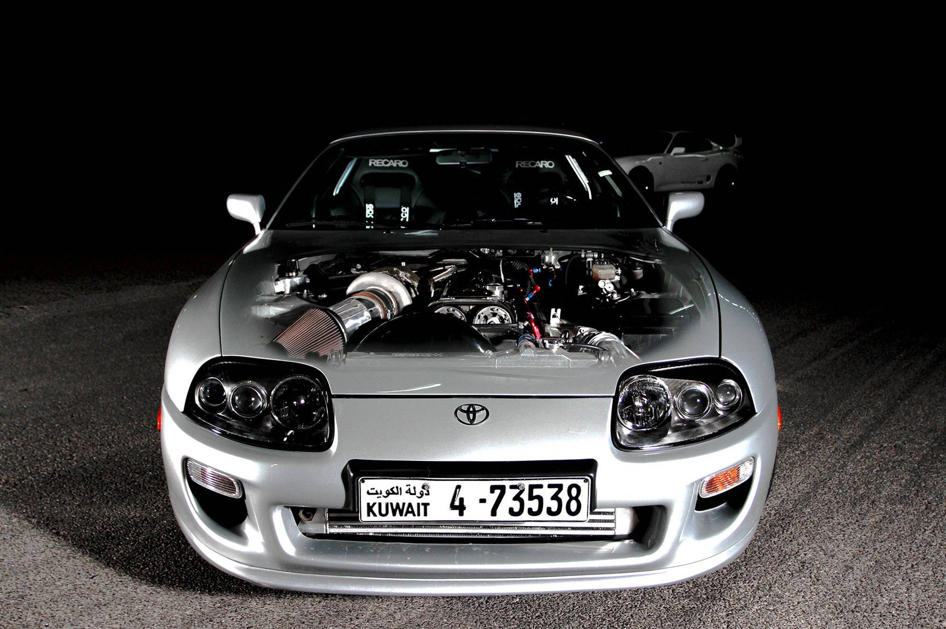1920x1276 Download Silver Toyota Supra Engine Illustration Wallpaper
