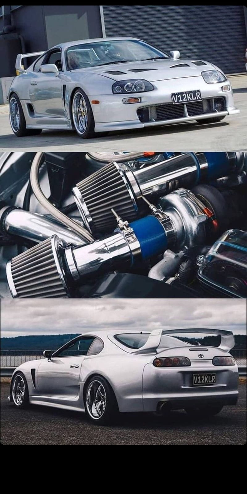 800x1600 Supra, 2jz, a gris, gte, intercooler, toyota, trd, turbo, twin, HD phone wallpaper