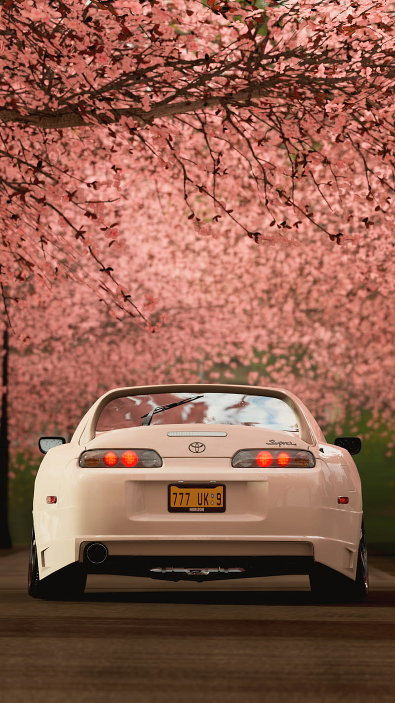 800x1422 Supra, auto, car, cool, drift, forza, pink, toyota, tuning, turbo, HD phone wallpaper