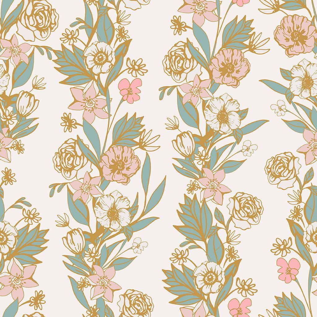 1024x1024 Baby Pink Floral Vine