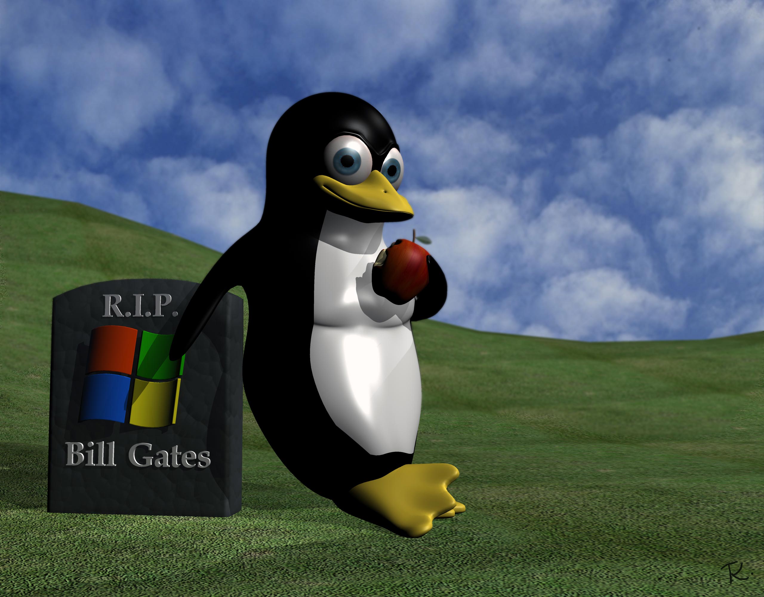 2560x2000 Linux Vs Windows Wallpaper
