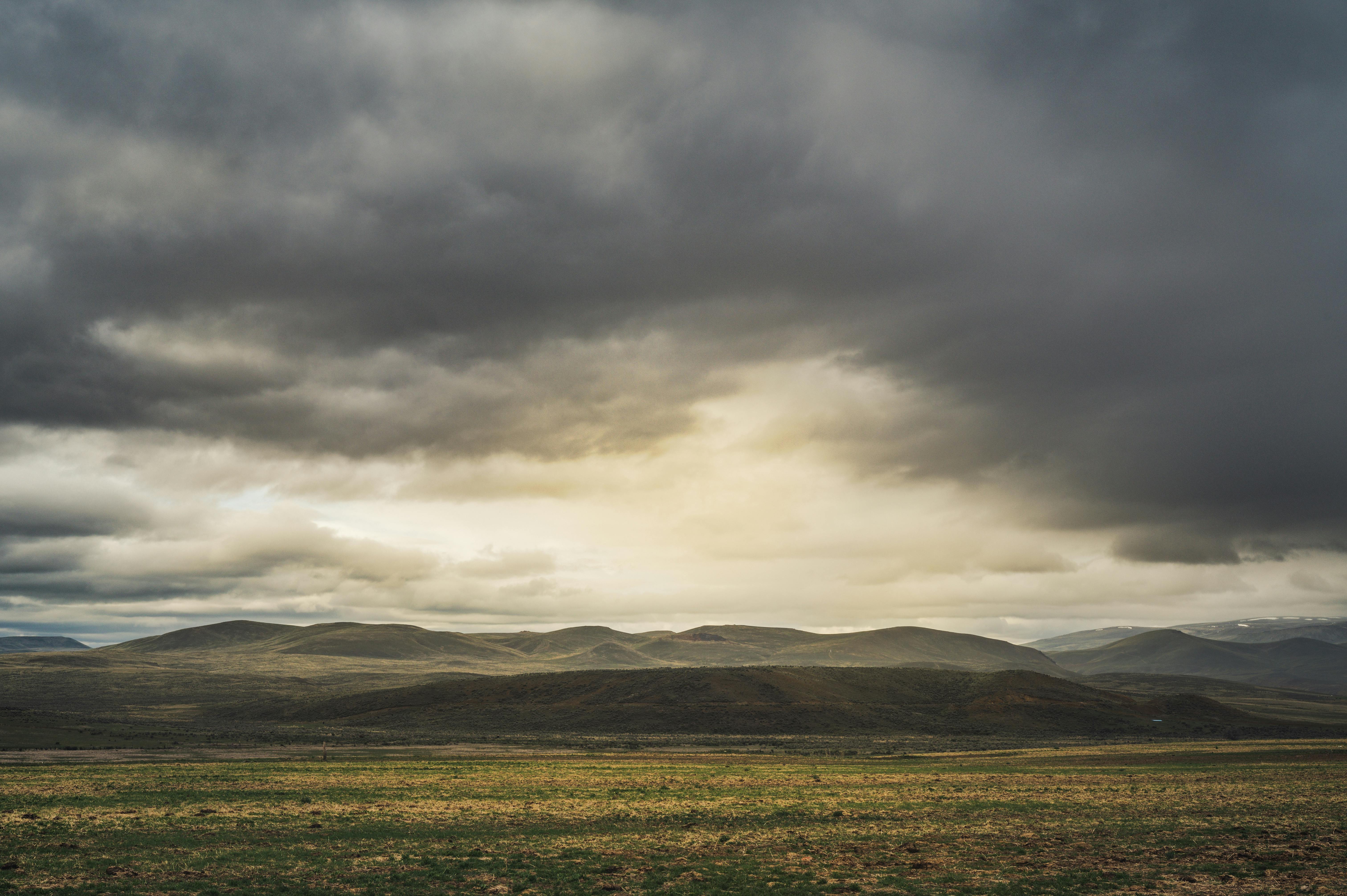6048x4024 Overcast over Plains and Hills · Free