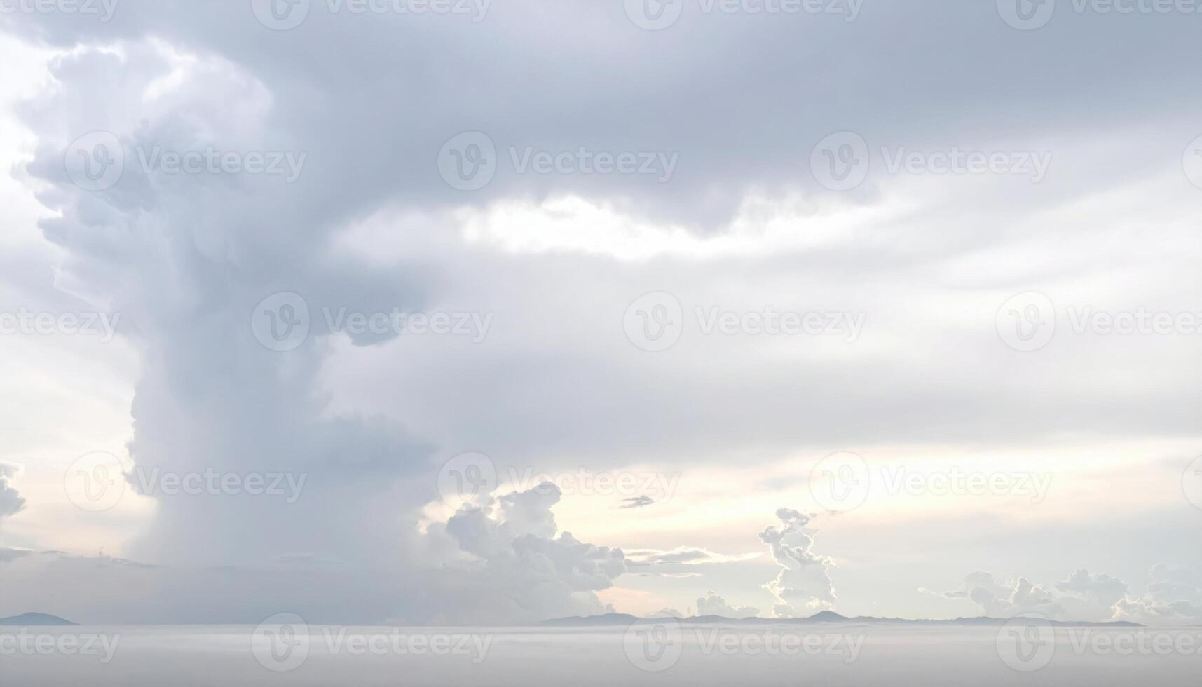1715x980 Overcast cotton gray sky with single bright break tonal wallpaper background representing atmospheric scene detail suitable for natural design