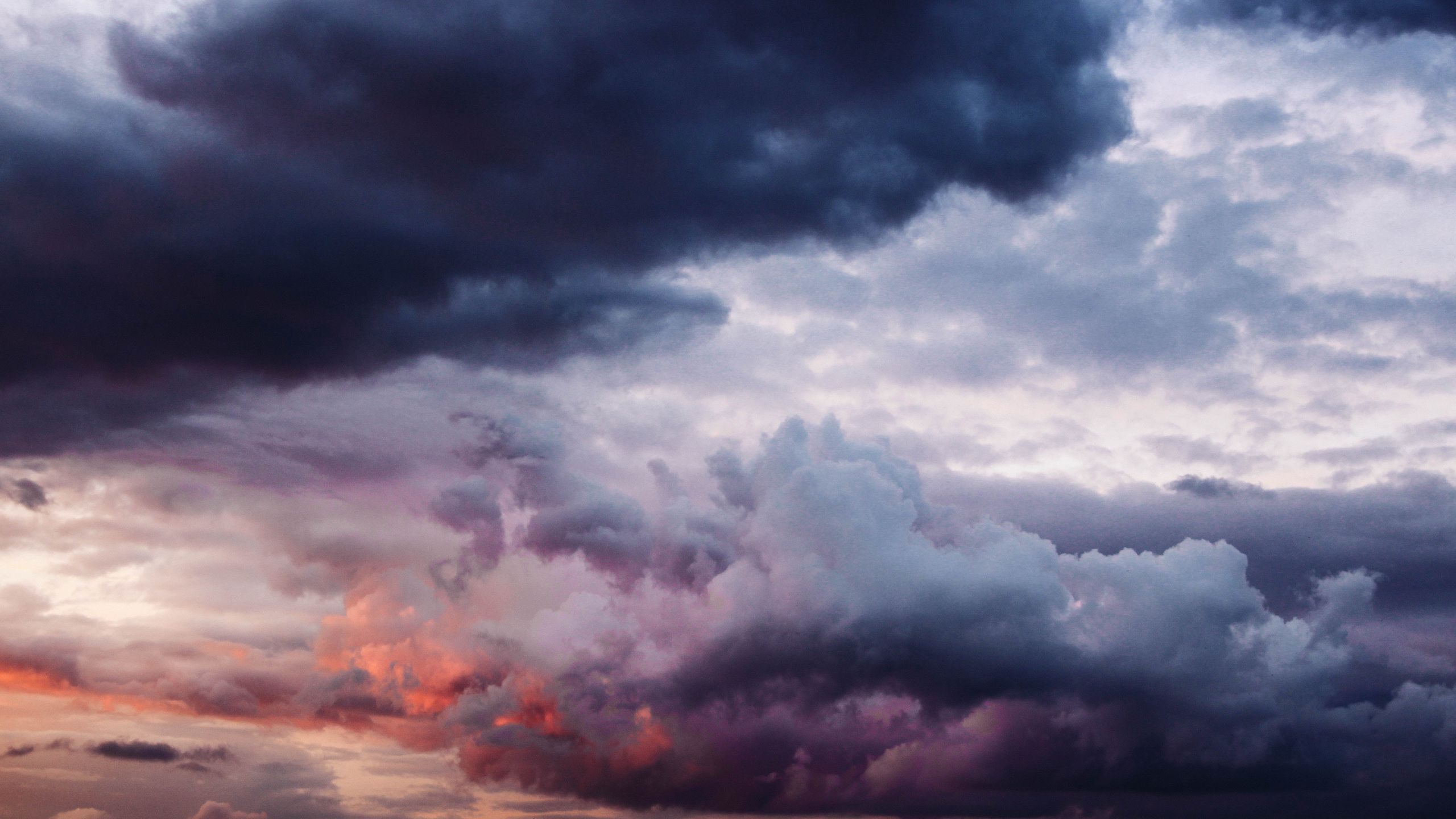 2560x1440 Download wallpaper 2560x1440 clouds, sky, overcast widescreen 16:9 HD background