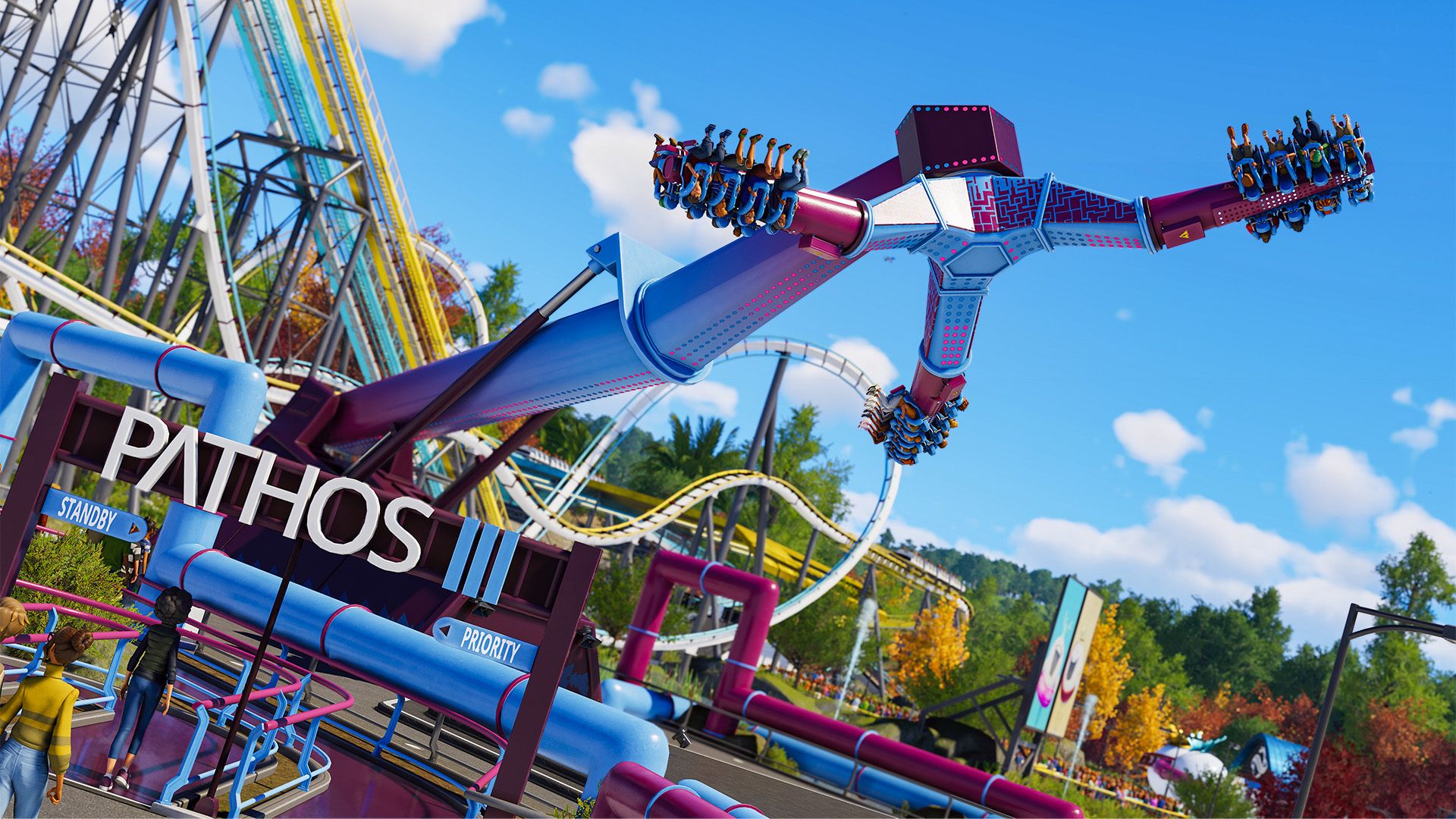 1920x1080 Planet Coaster 2's latest update adds synchronised rides, customisable video billboards, and stops guests suffering from perpetual panic