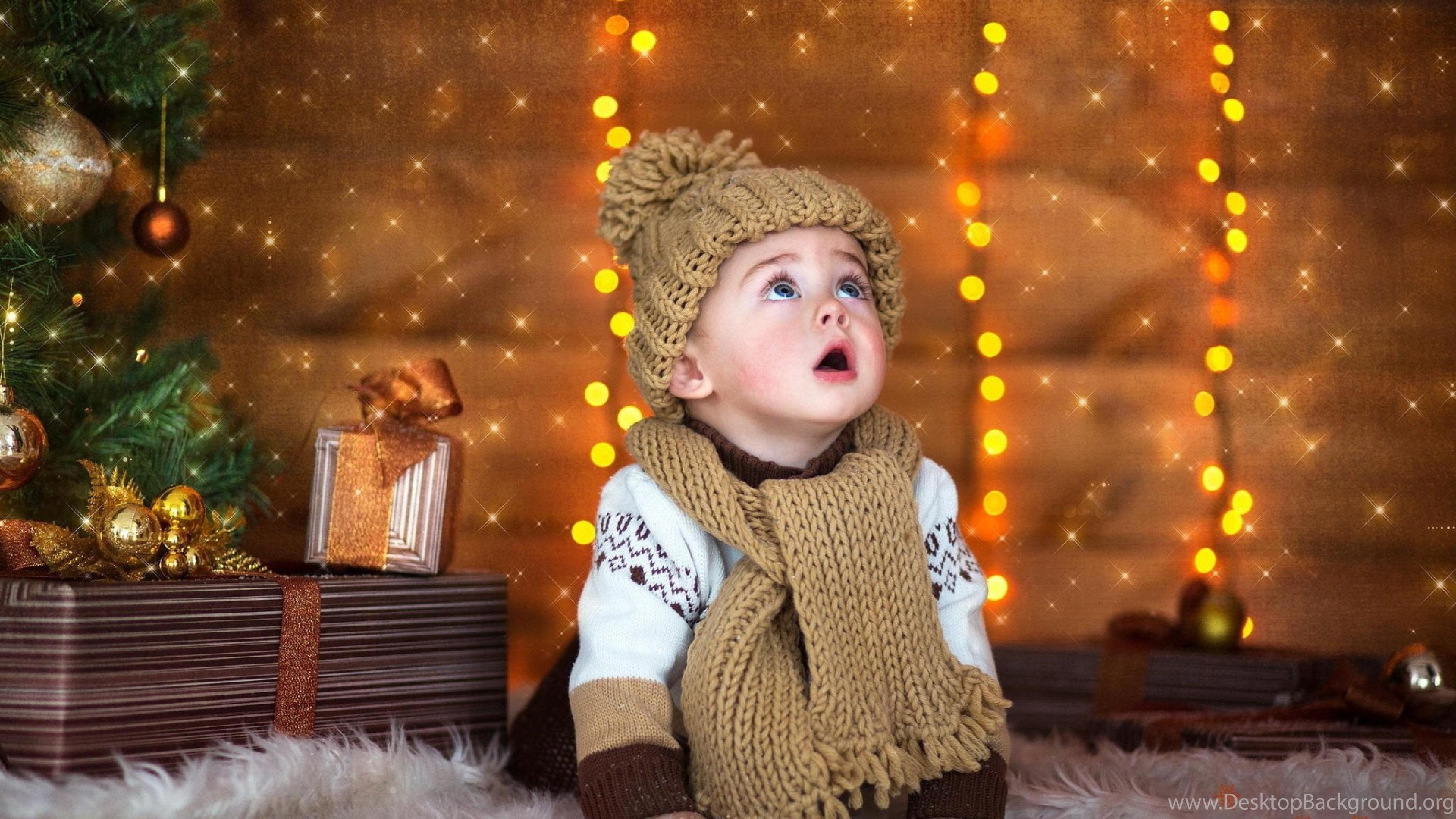 3840x2160 Santa Baby Sweet Boy Desktop Wallpaper New HD Wallpaper Desktop