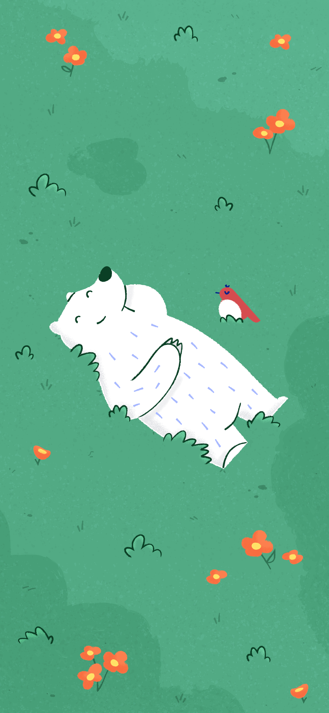 1126x2437 Bear's Wallpaper for iPhone, iPad