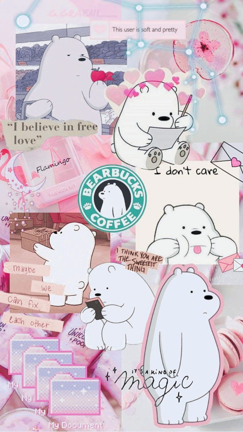 850x1511 Ice bear aesthetic HD phone wallpaper