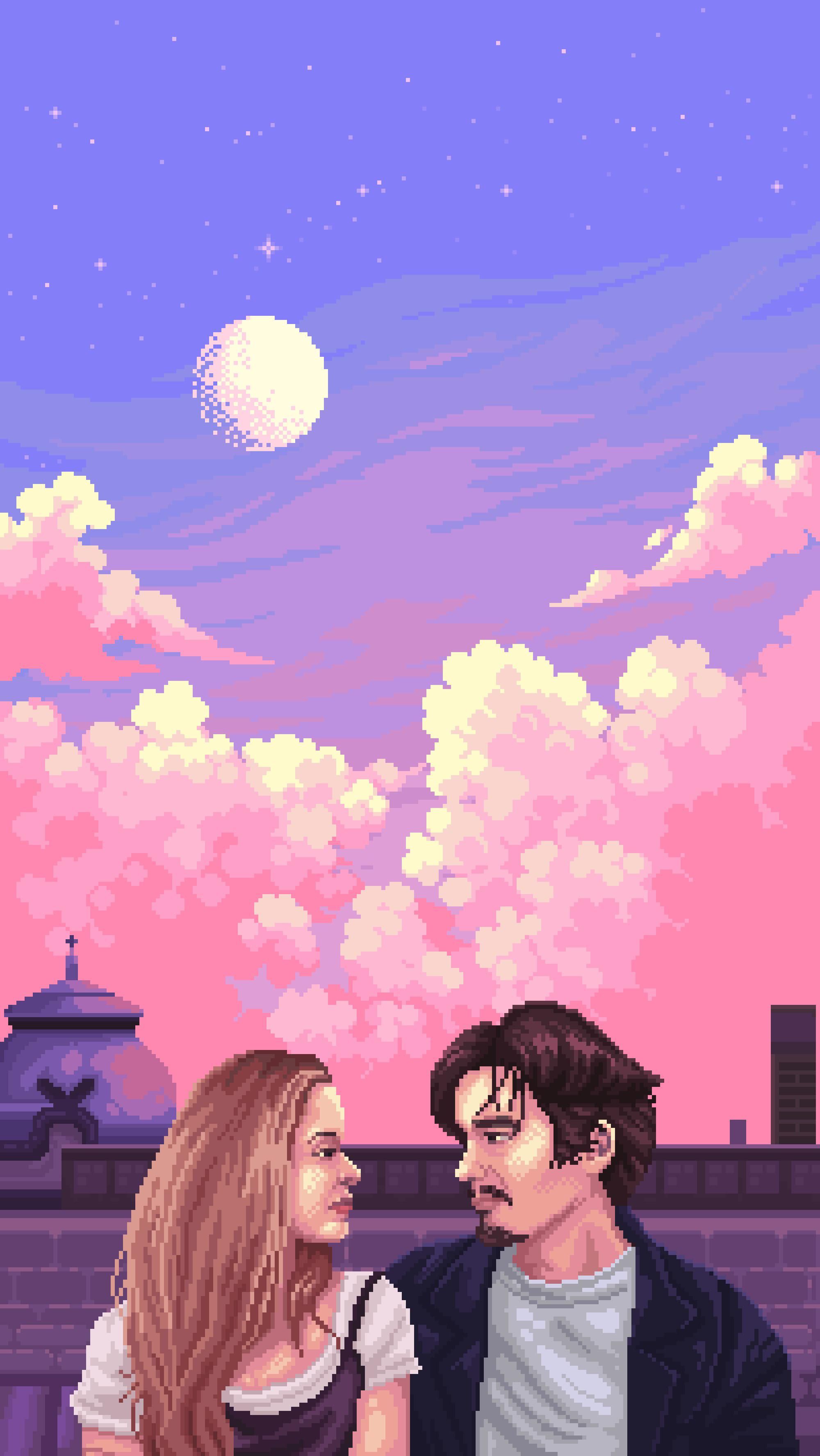 2000x3550 Art based on the movie Before Sunrise