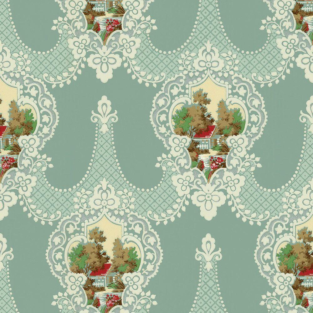 1000x1000 Vintage 1940s Wallpaper. Bradbury & Bradbury