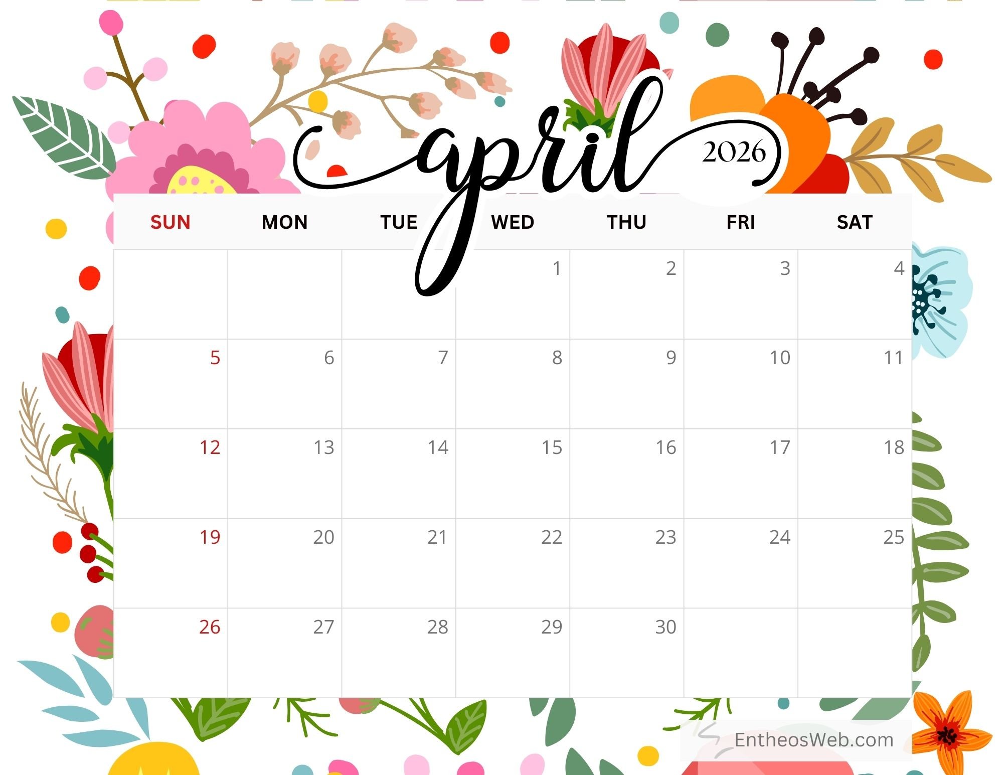 2000x1545 April 2026 Calendar Printables EntheosWeb