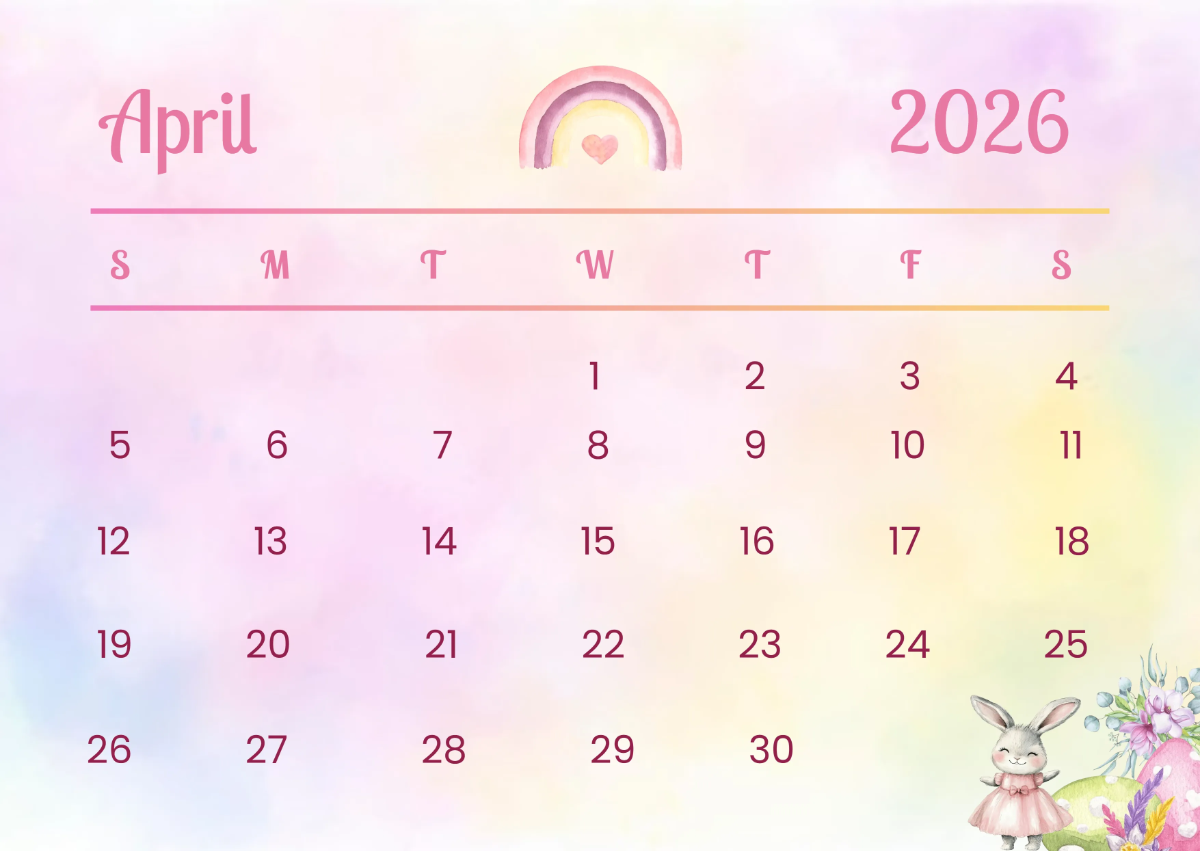1200x851 Free April 2026 Calendar with Background Image Template to Edit Online