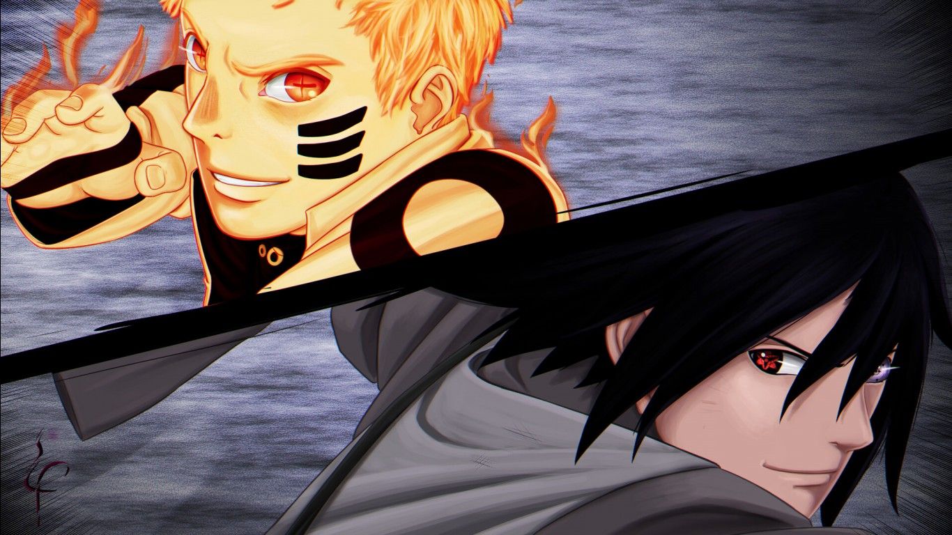 1366x768 Sasuke Uchiha Naruto Uzumaki HD Naruto Wallpaper