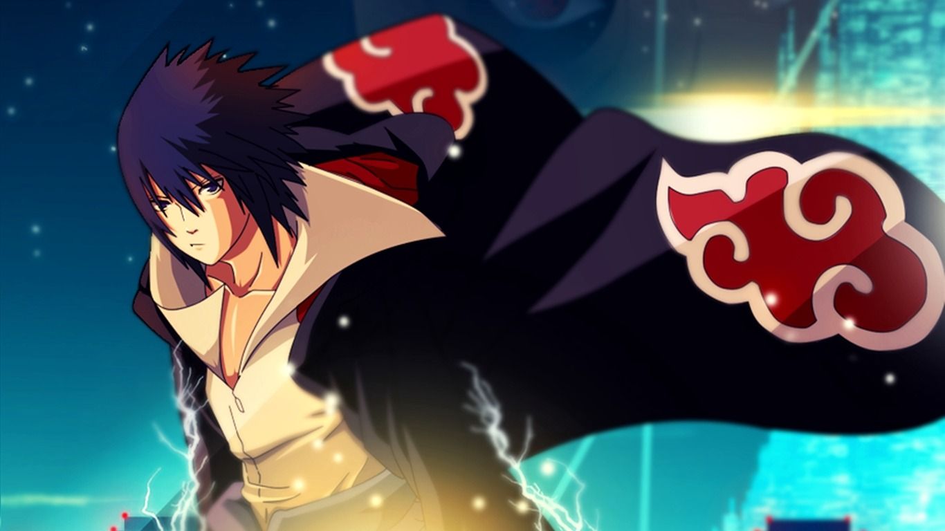 1366x768 Sasuke Uchiha Art HD Wallpaper